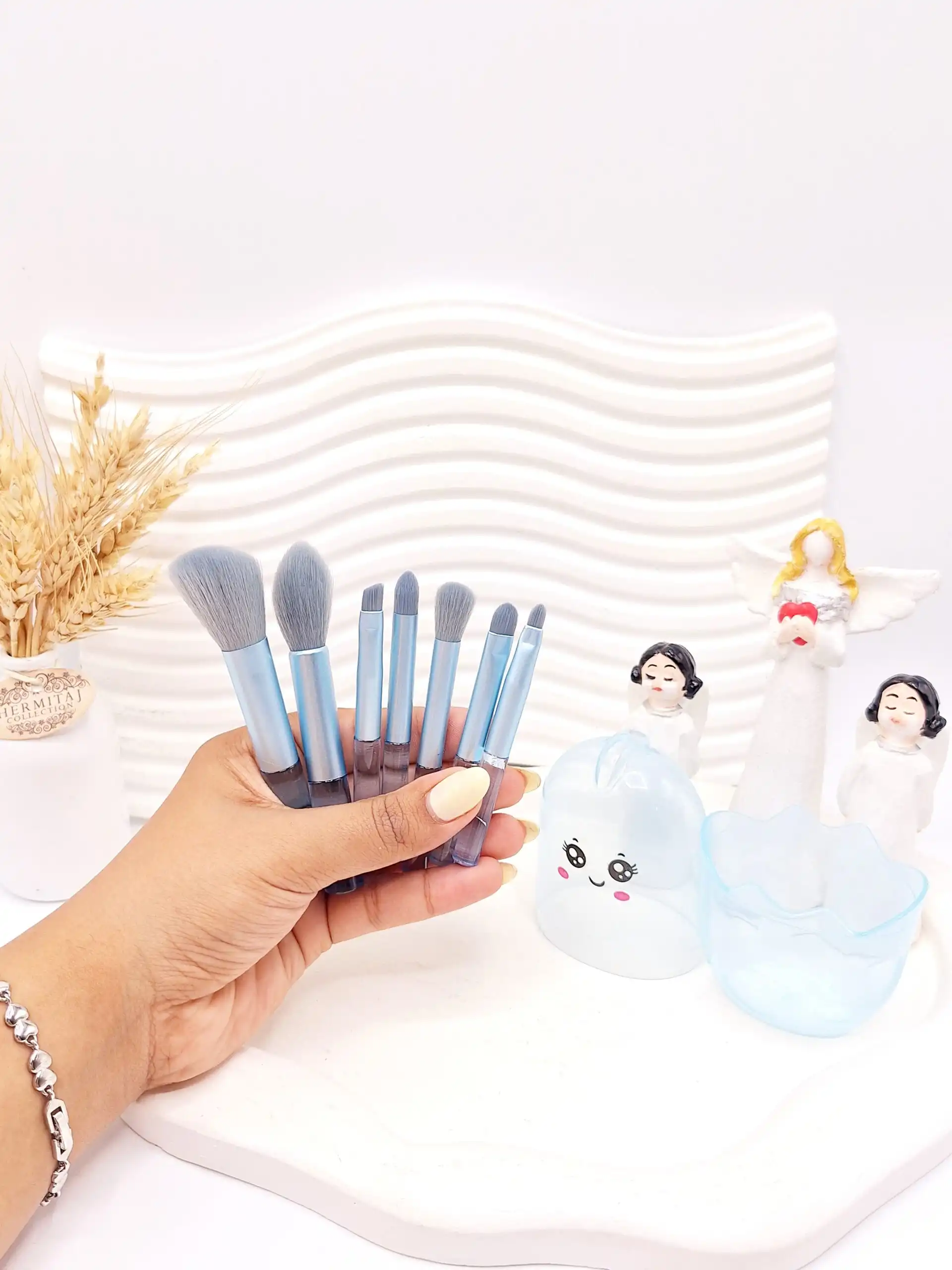 براش 7 تیکه میکاپ مدل جوجه باکس دار