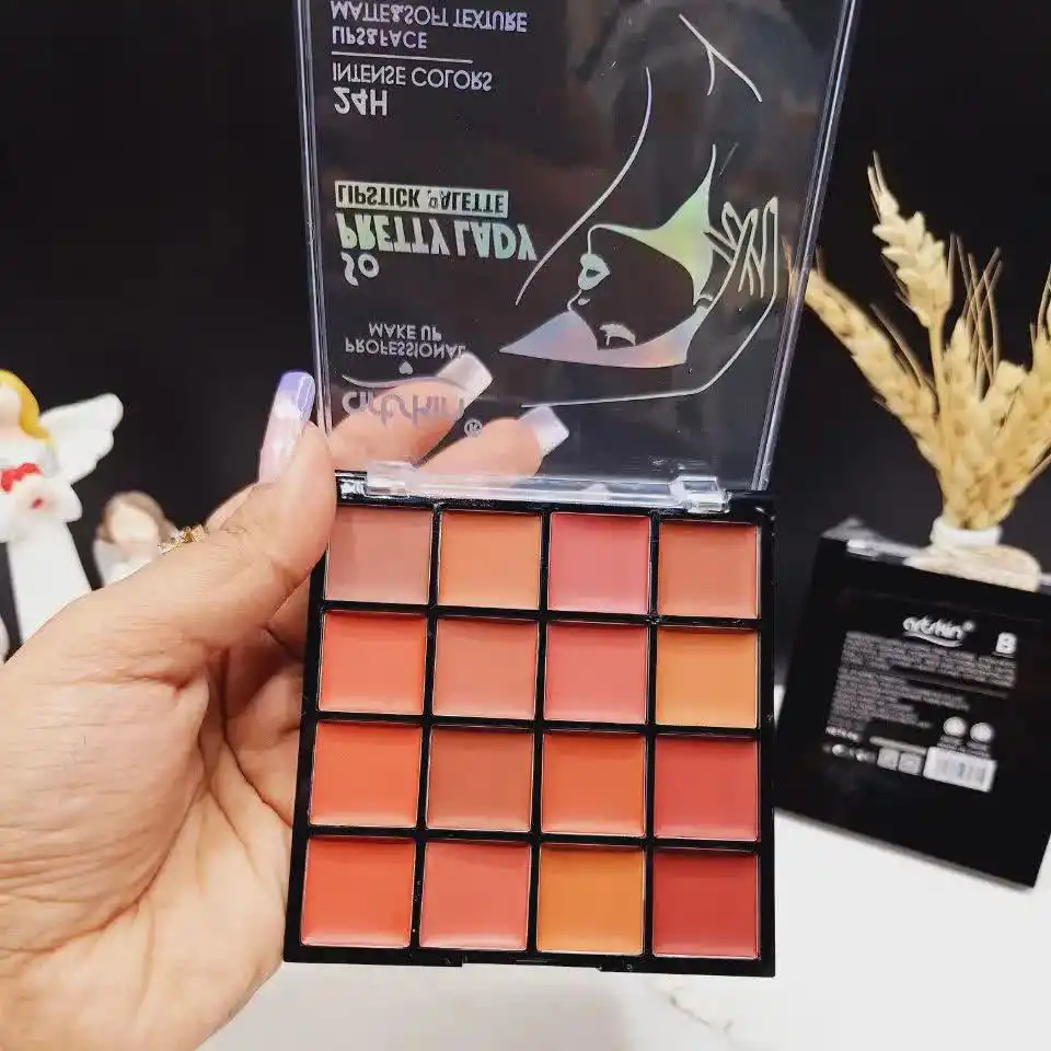 پالت رژ لب 16 رنگ برند آرت اسکین کد 972107