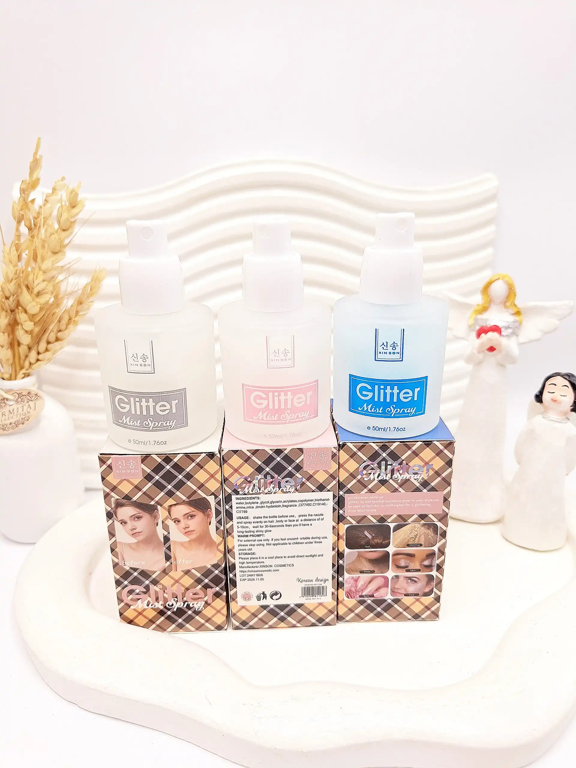 اسپری هایلایتر چندکاره برند Glitter کد 1189