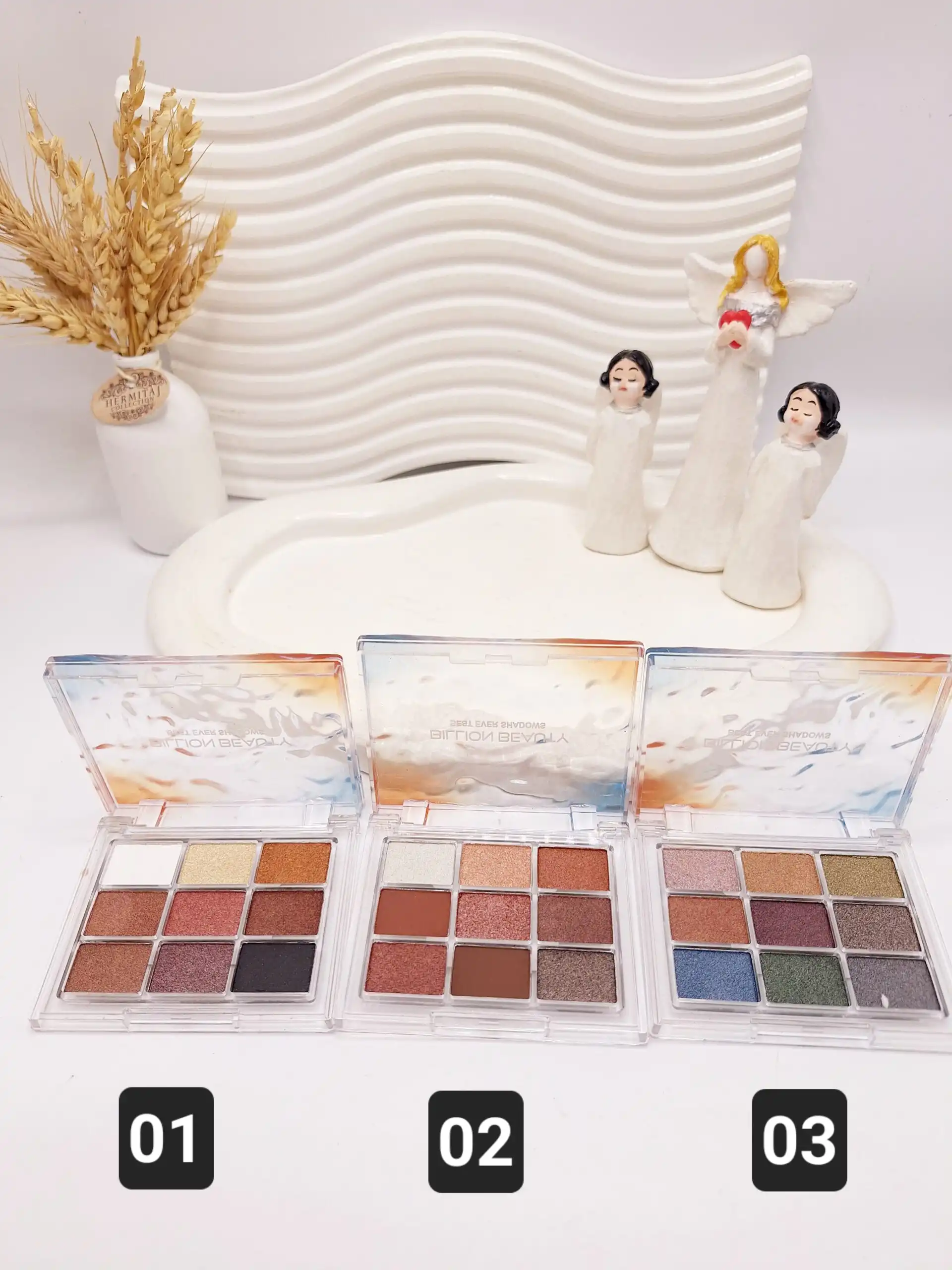 پالت سایه 9رنگ نود برند BILLION BEAUTY کد 10050