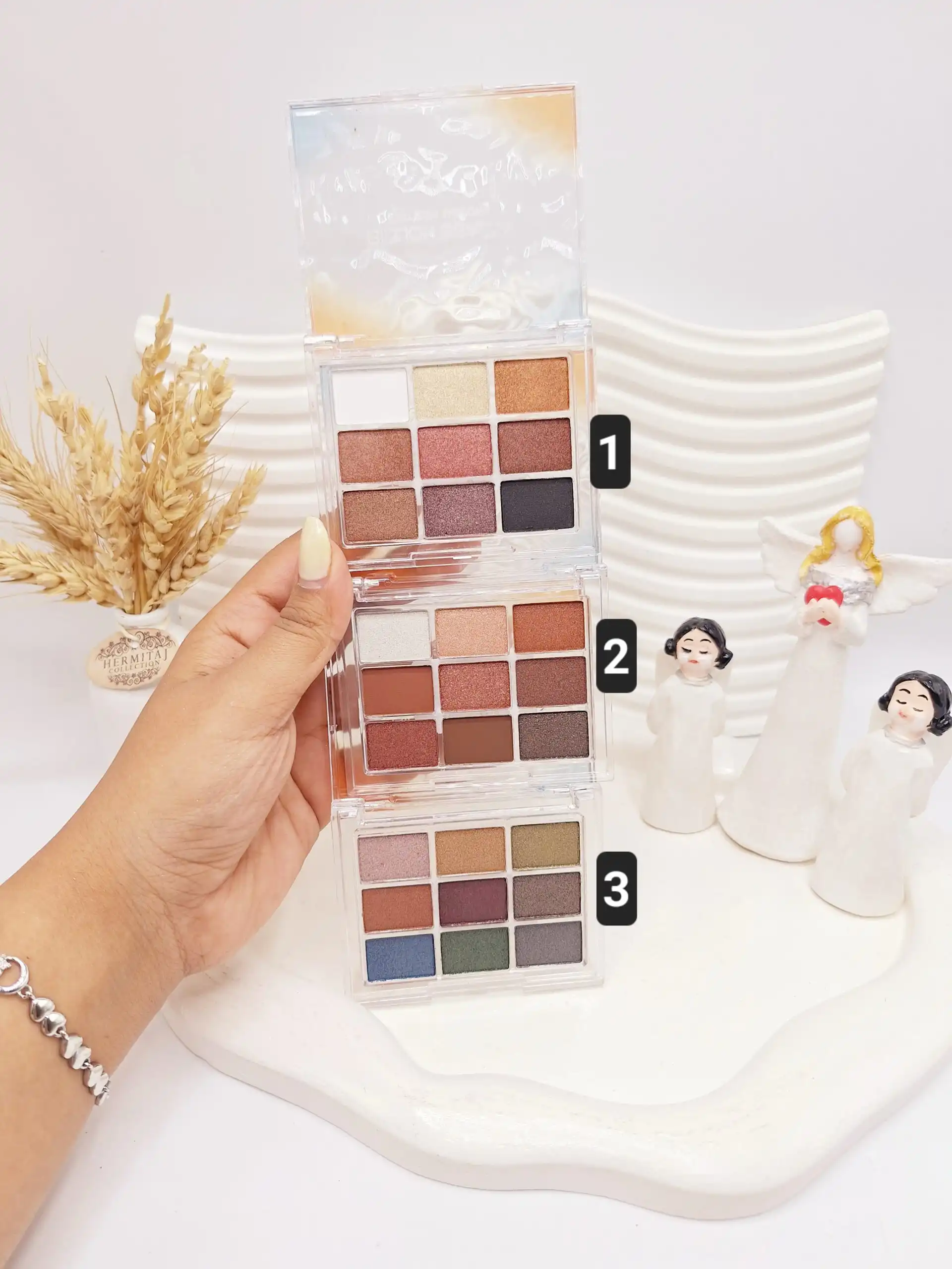 پالت سایه 9رنگ نود برند BILLION BEAUTY کد 10050