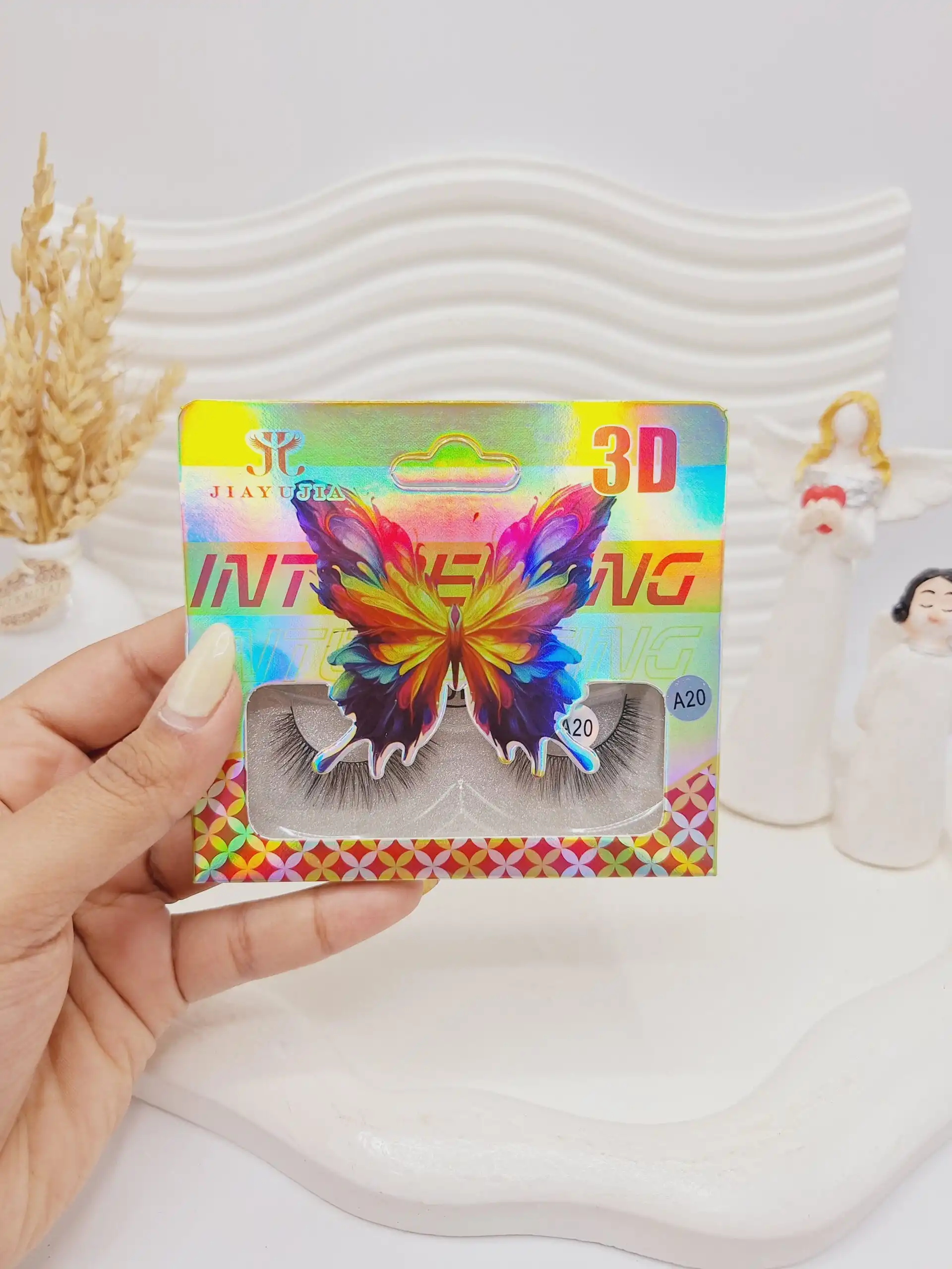 مژه مصنوعی 3D کارتن پروانه INTENG کد 7339