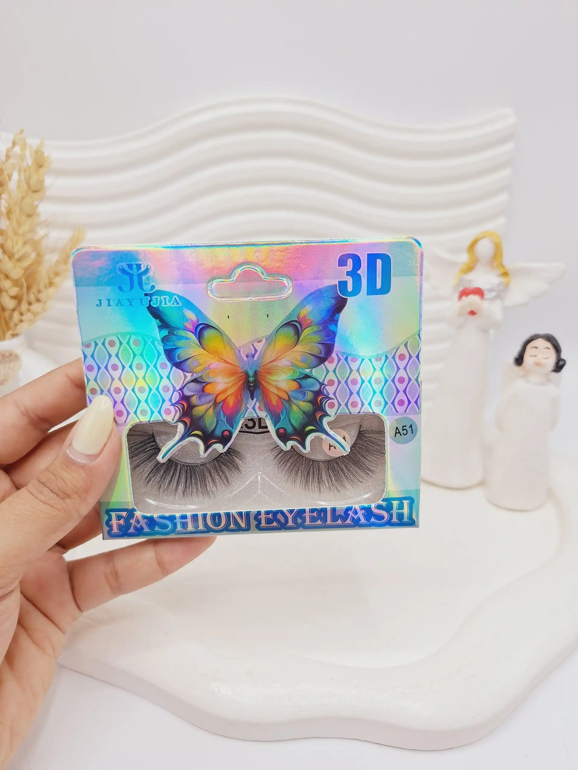 مژه مصنوعی 3D کارتن پروانه INTENG کد 7339