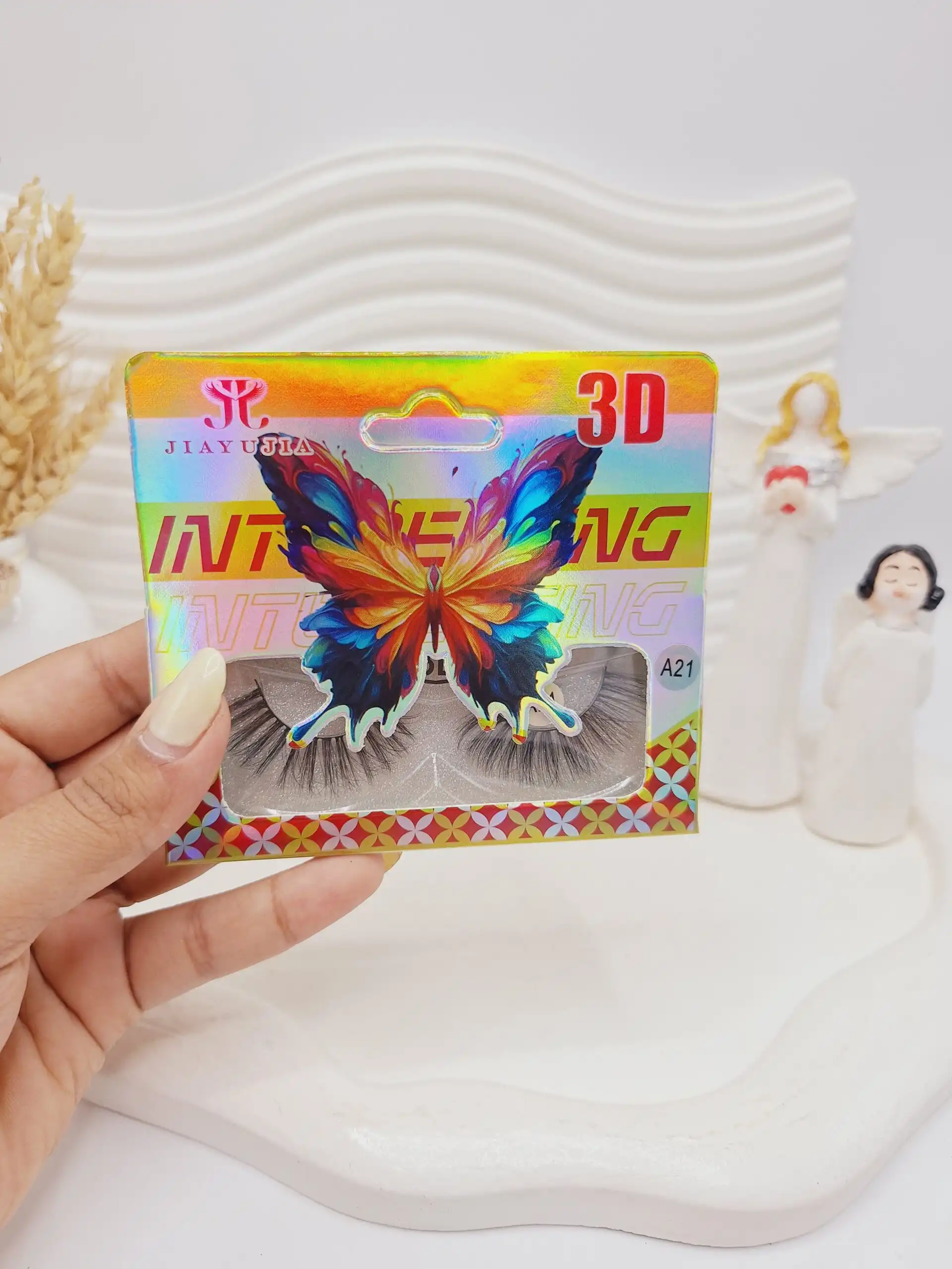 مژه مصنوعی 3D کارتن پروانه INTENG کد 7339