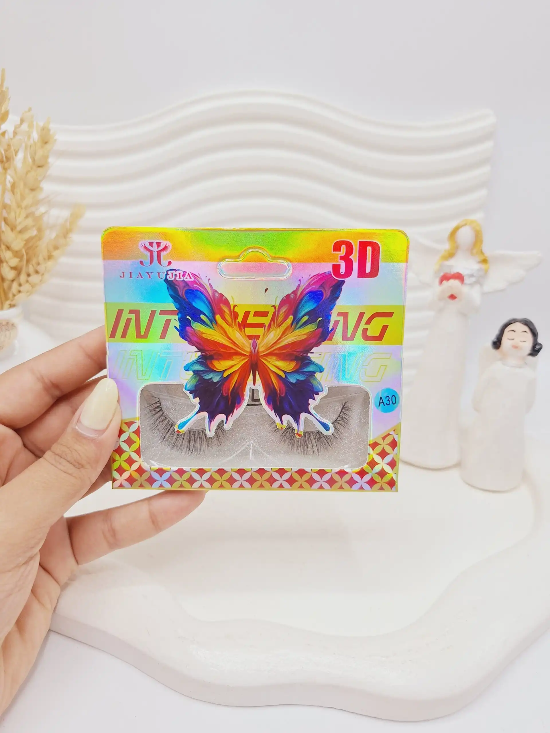 مژه مصنوعی 3D کارتن پروانه INTENG کد 7339