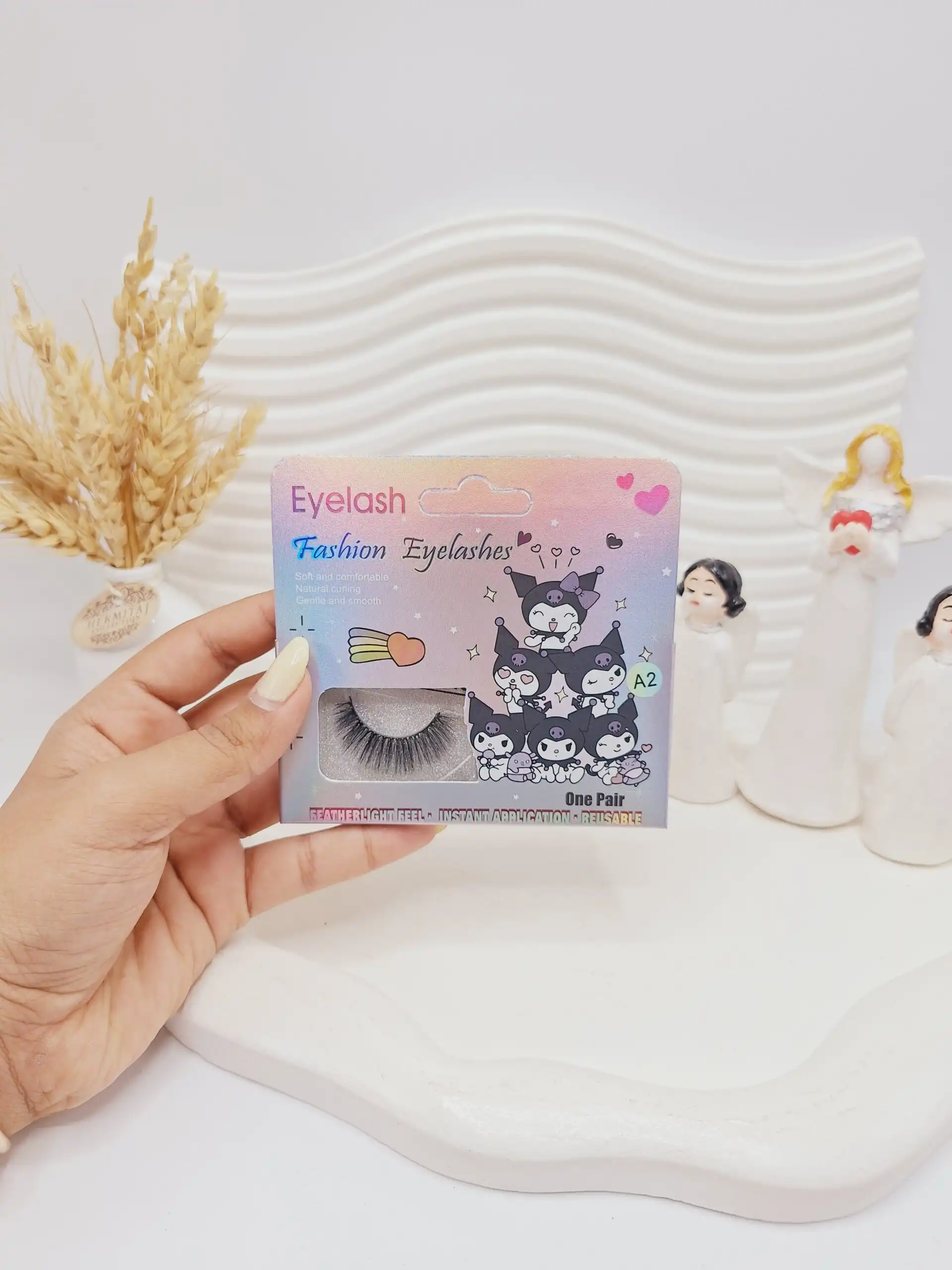 مژه مصنوعی کرومی (کارتن بنفش) کد 0402