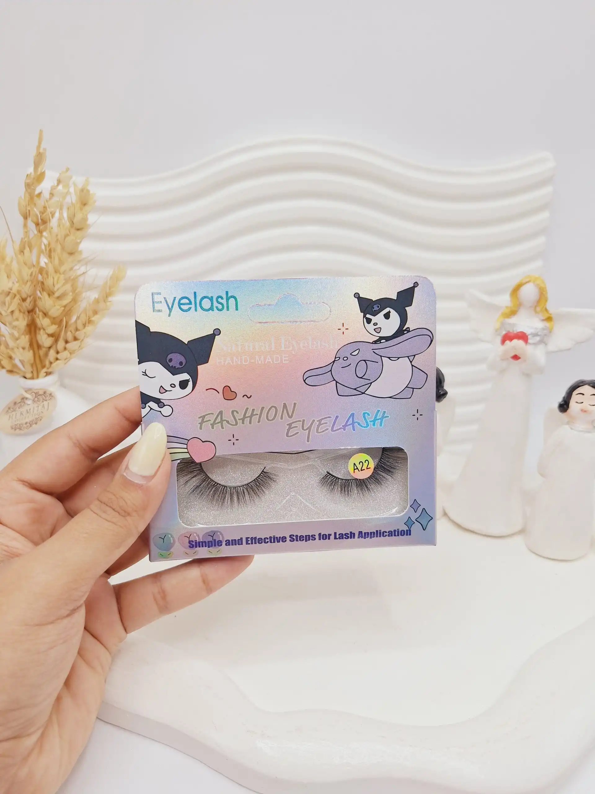 مژه مصنوعی کرومی (کارتن بنفش) کد 0402