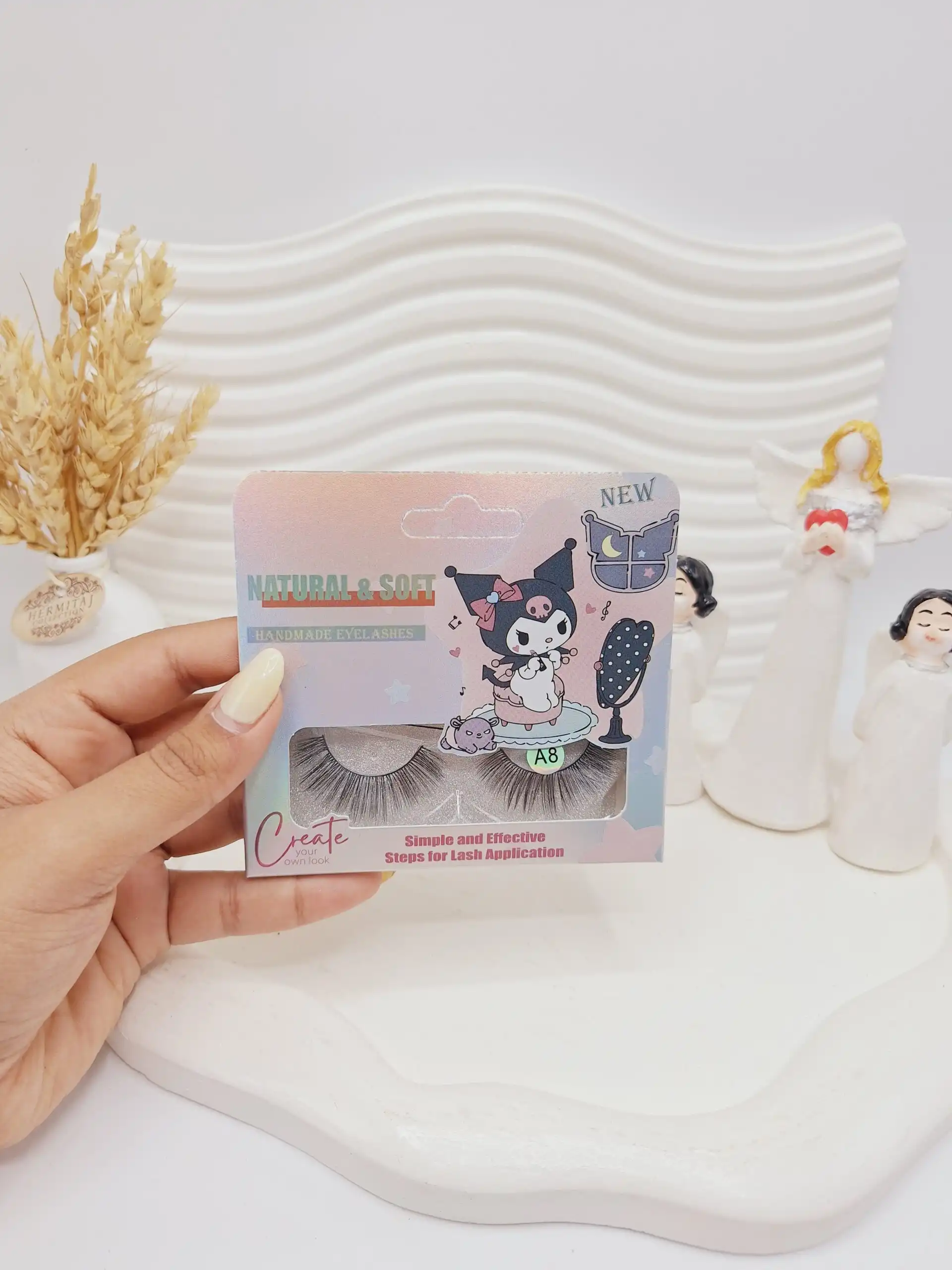 مژه مصنوعی کرومی (کارتن بنفش) کد 0402