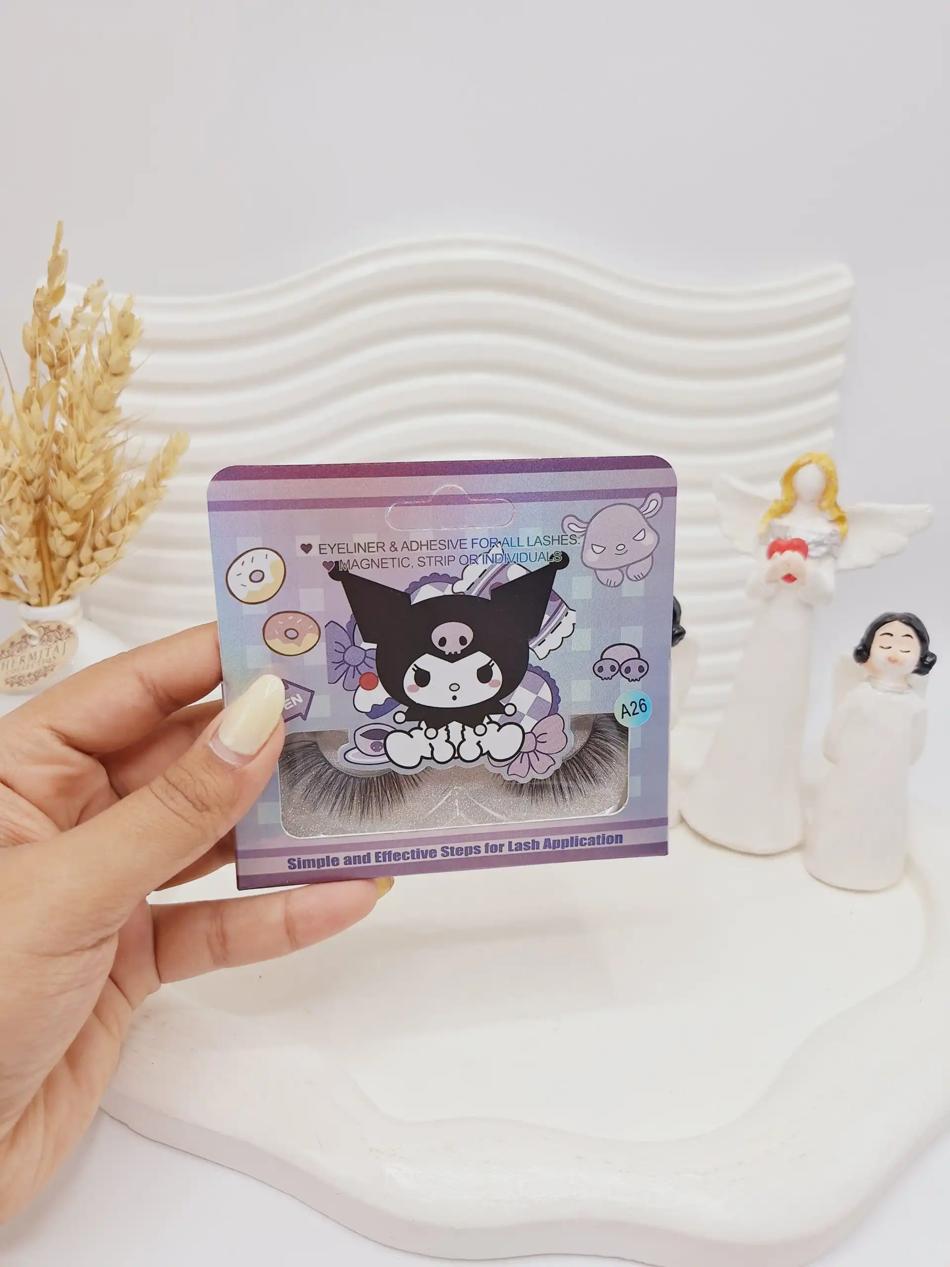 مژه مصنوعی کرومی (کارتن بنفش) کد 0402