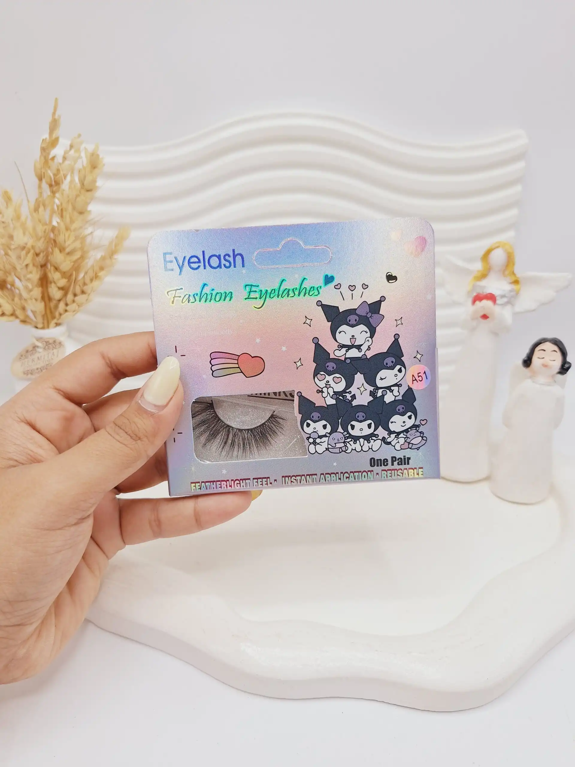 مژه مصنوعی کرومی (کارتن بنفش) کد 0402