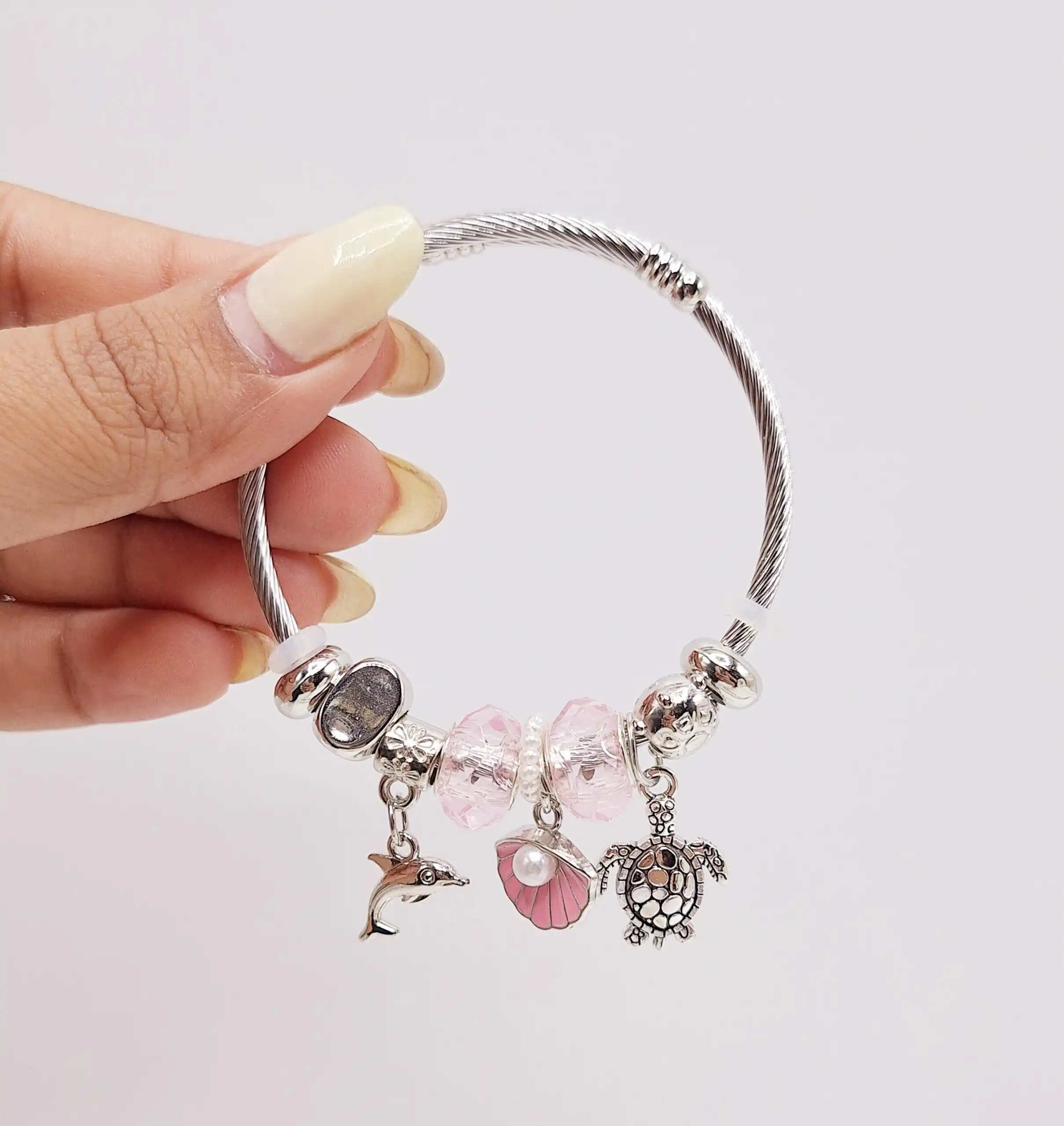 دستبند پاندورا یا آرزوها طرح لاک پشت