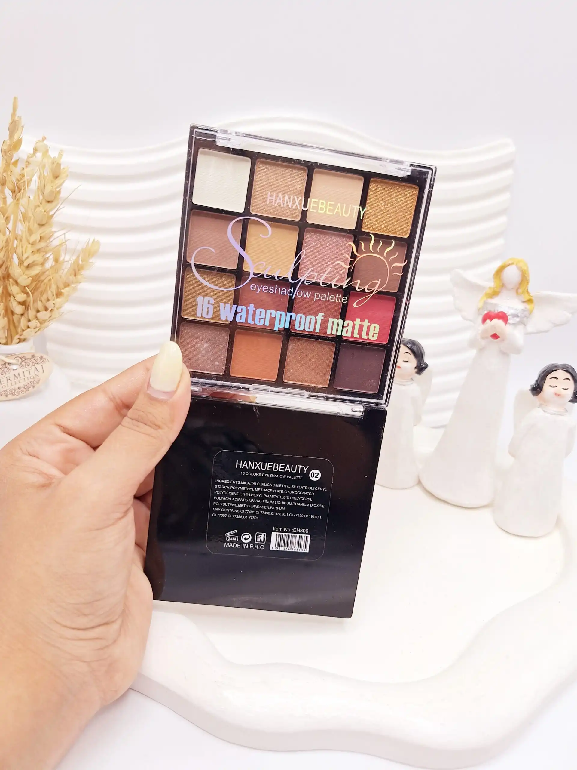 سایه چشم 16 رنگ زیبا برند HANXUEBEAUTY کد 806