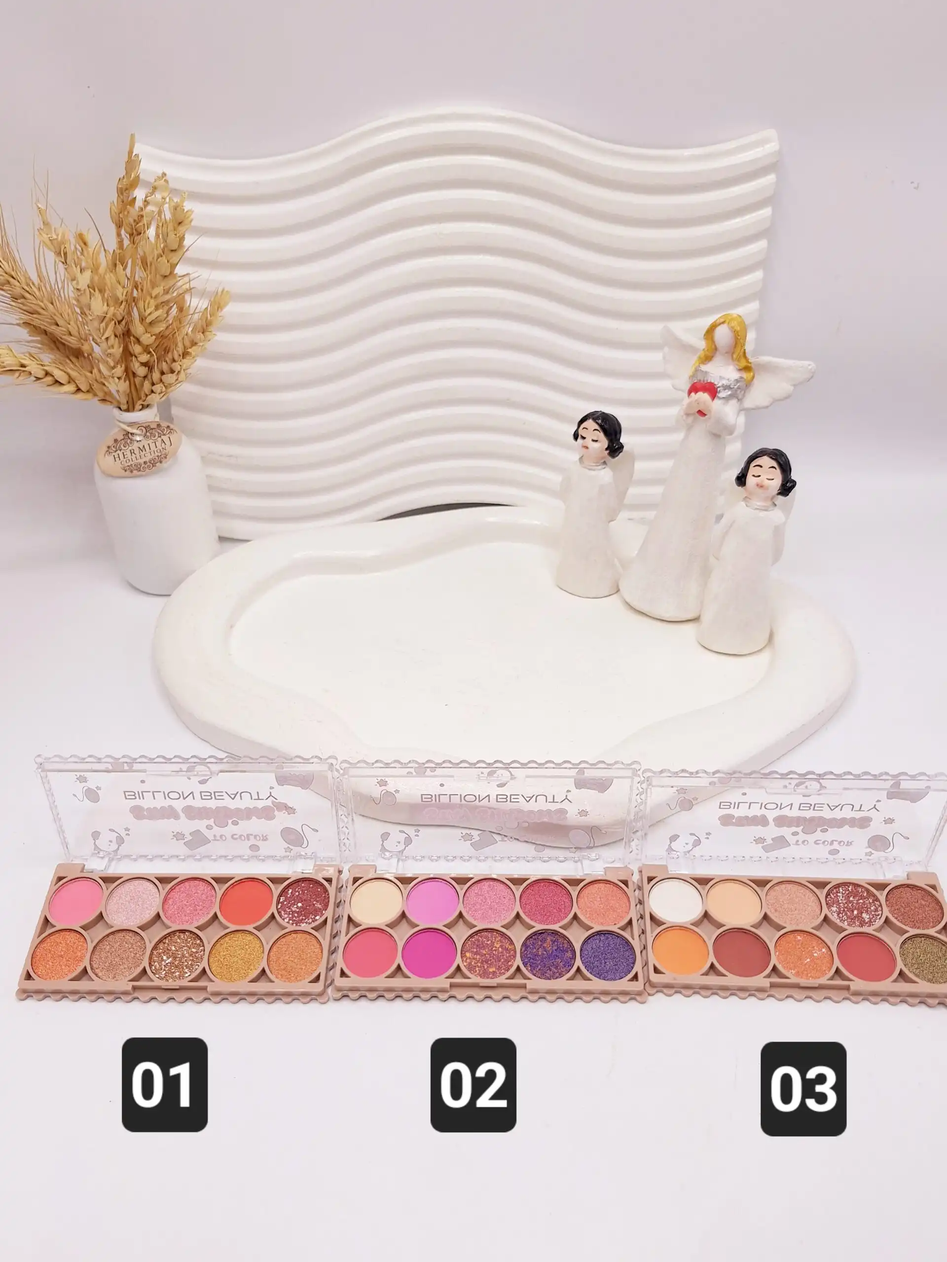 پالت سایه چشم 10 رنگ BILLION BEAUTY کد 0435