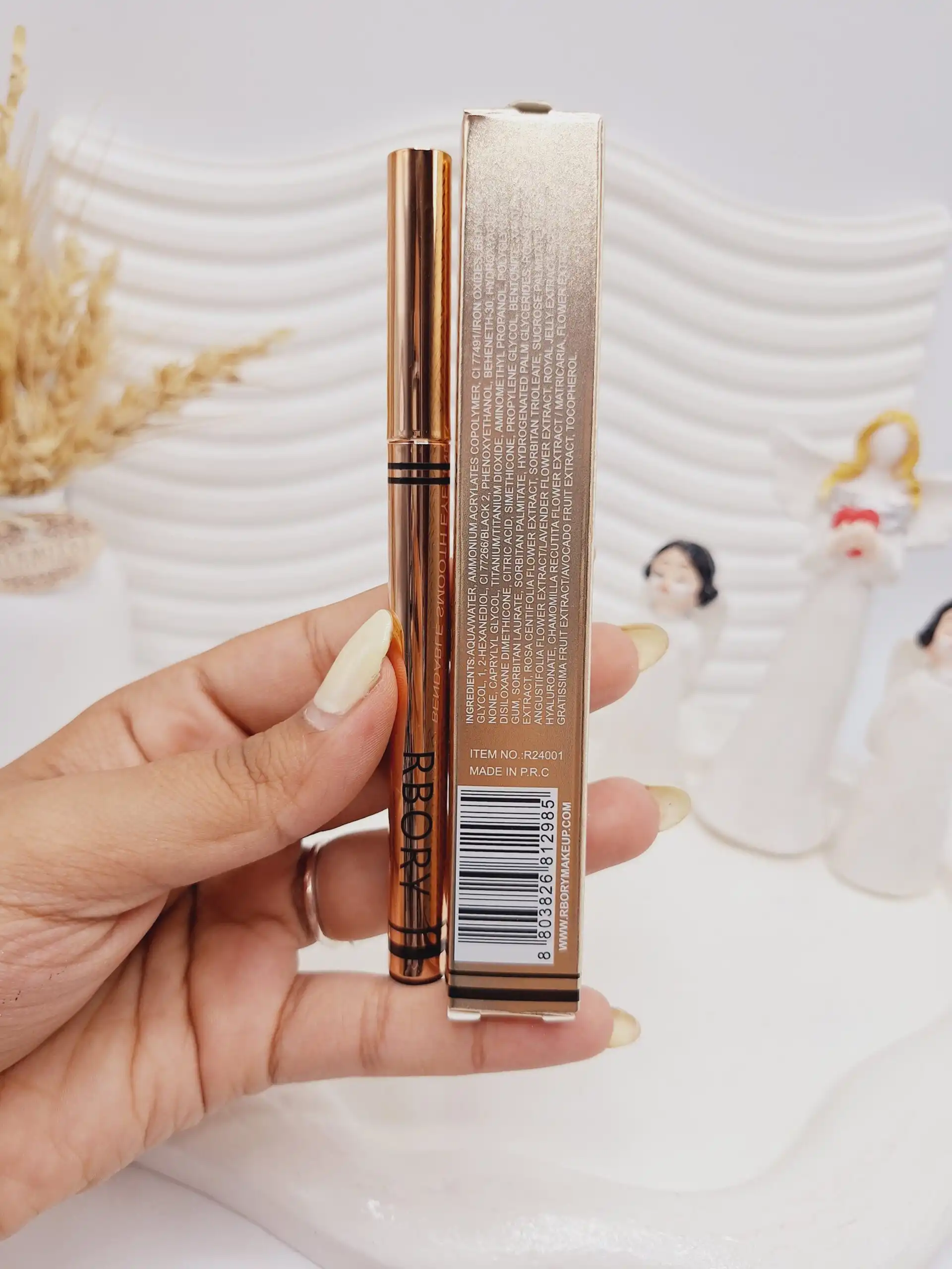 خط چشم مشکی ماژیکی خم شونده برند RBORY اصلی ضد آب کد 2985