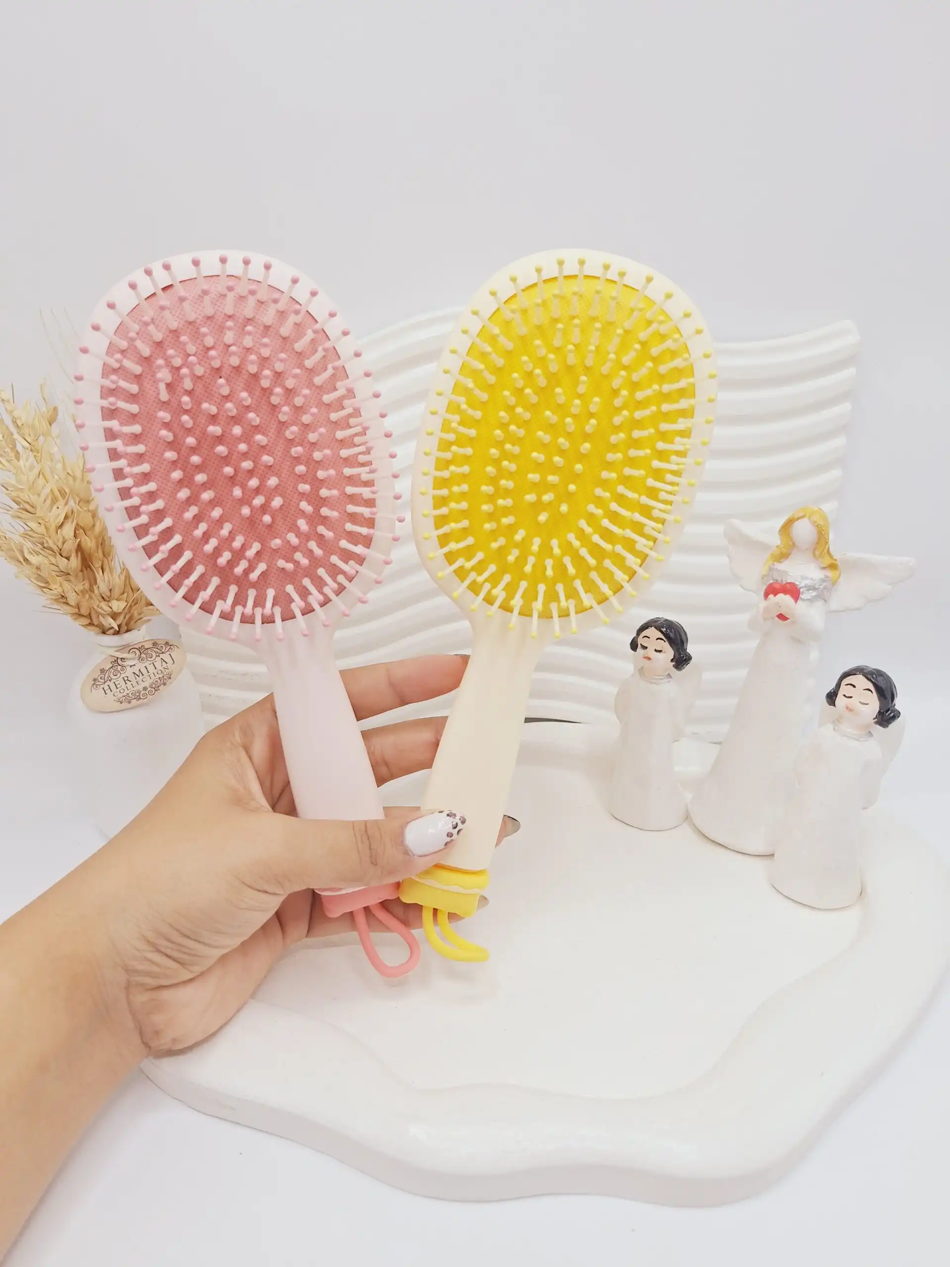 برس فانتزی طرح اردک و خرس همراه اپلیکاتور پاک کننده برس