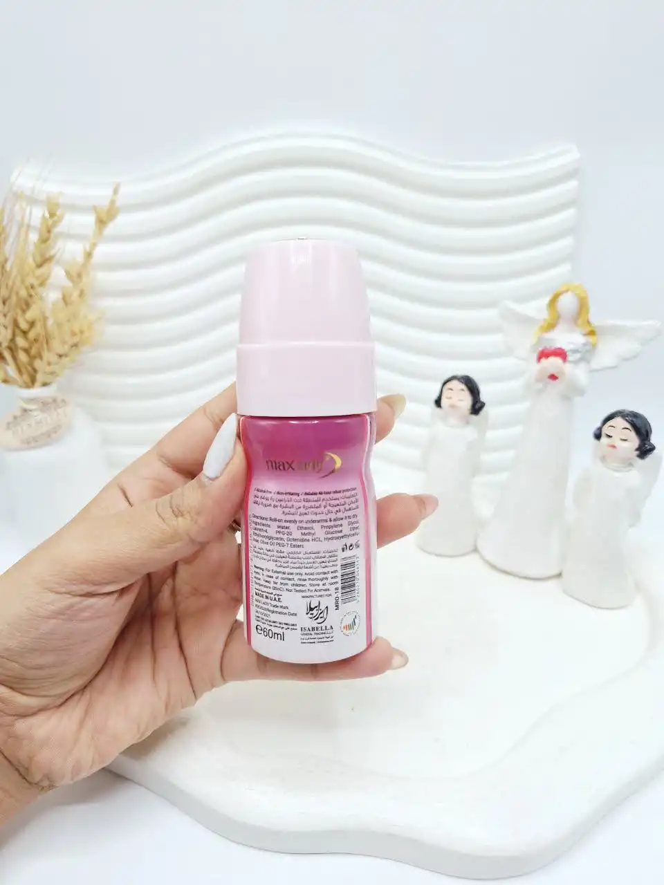 مام رولی زنانه گلی ضد تعریق DEODORANT حجم 60 میل برند مکس لیدی کد 6143