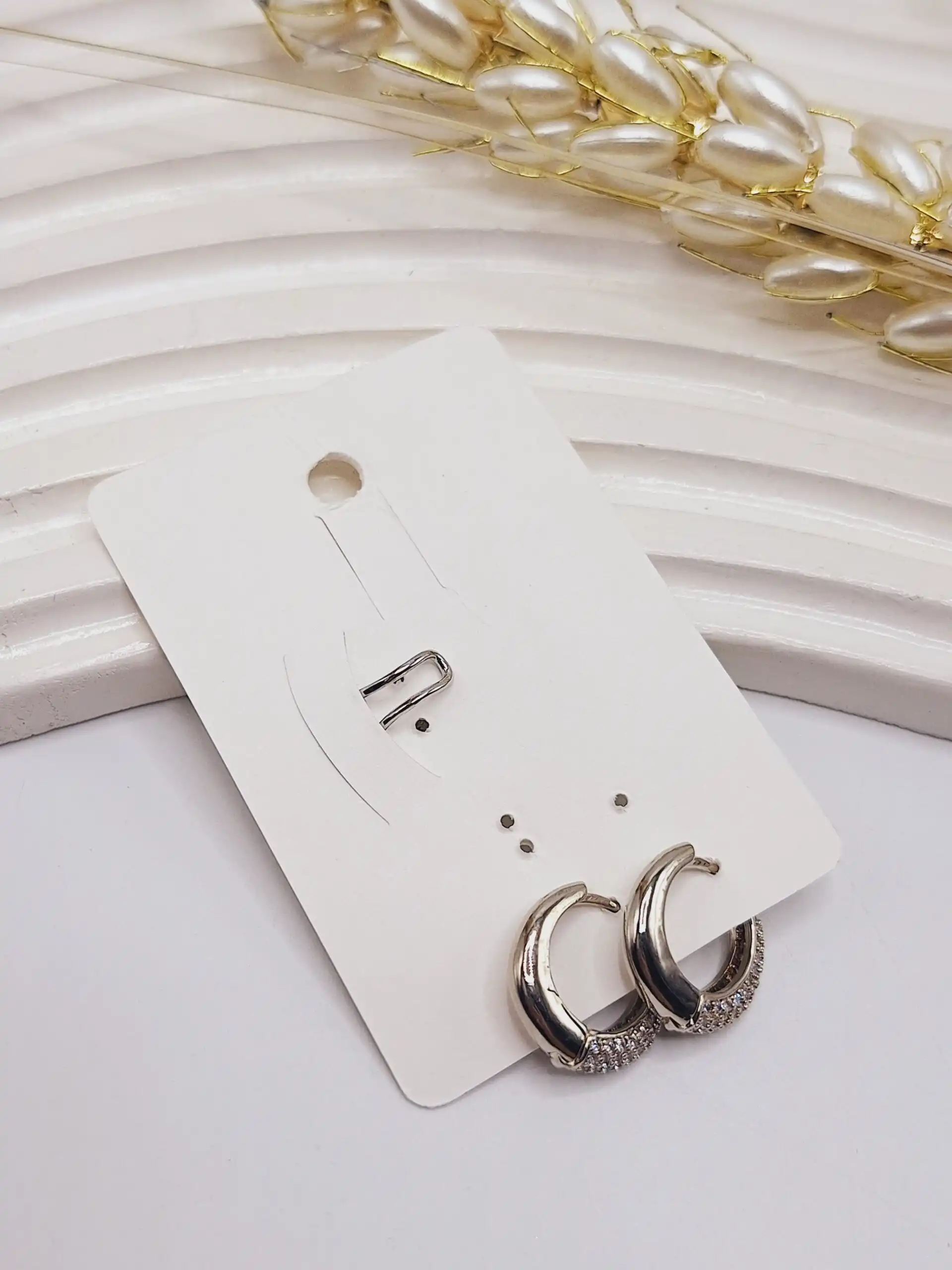 پک 3 تایی ایرکاف و گوشواره نقره ای