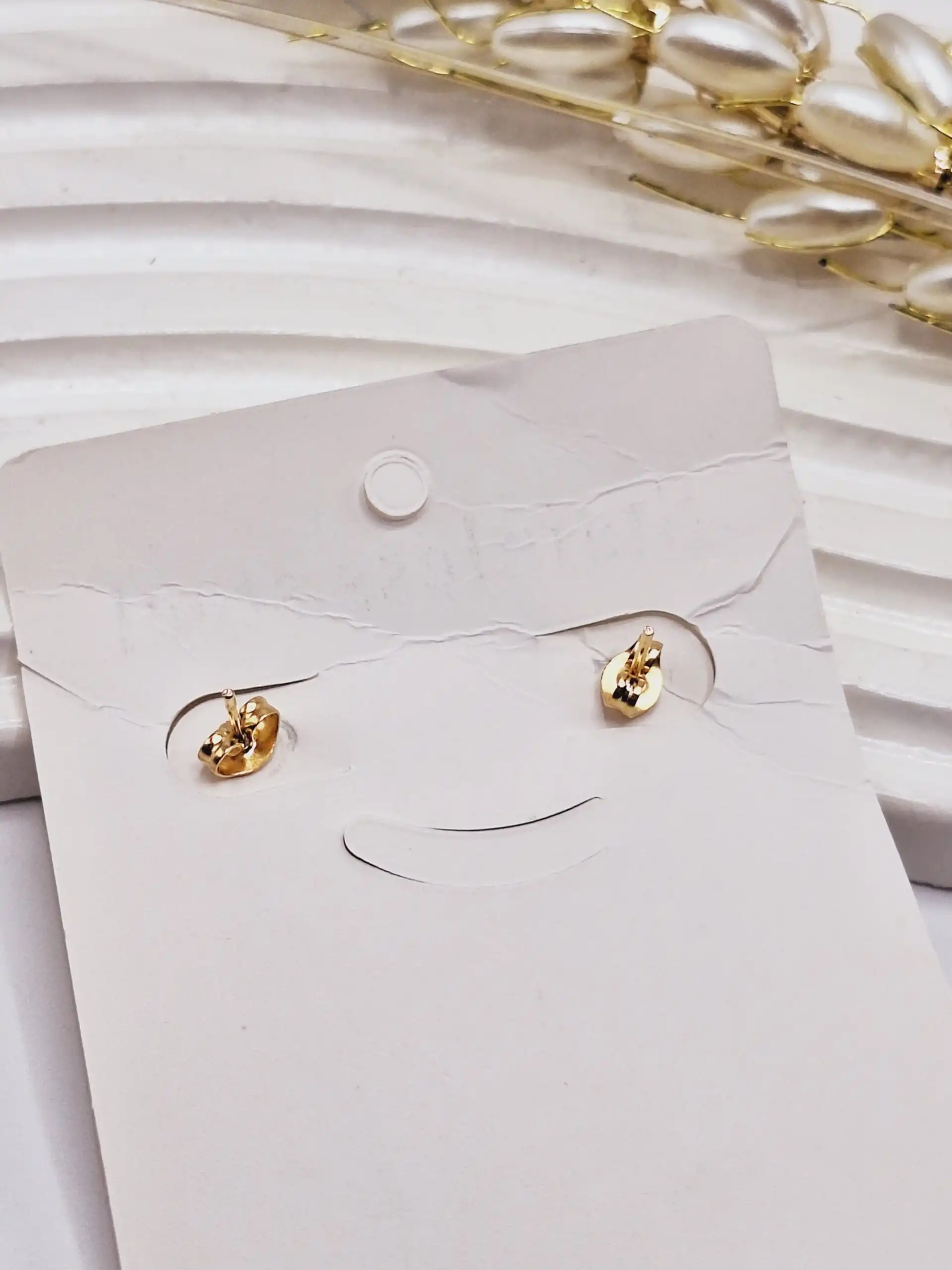 گوشواره تیفانی نگین دار طلایی و نقره ای