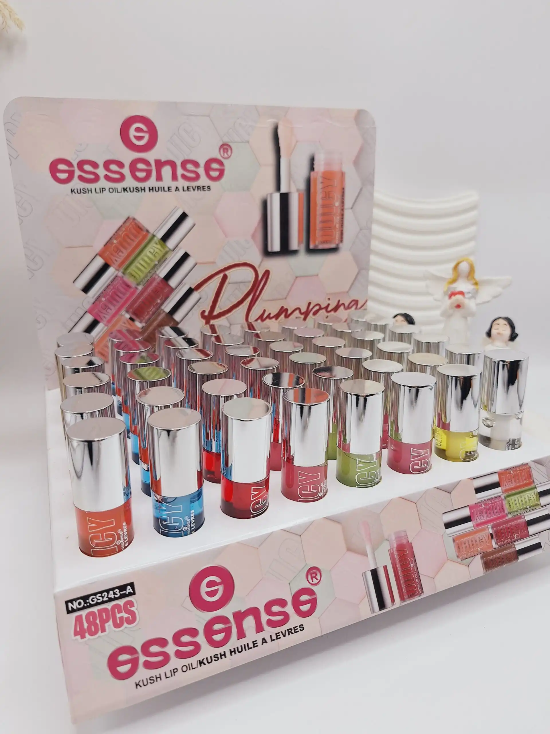 لیپ گلاس شیشه ای رنگ برند اسنس کد 243