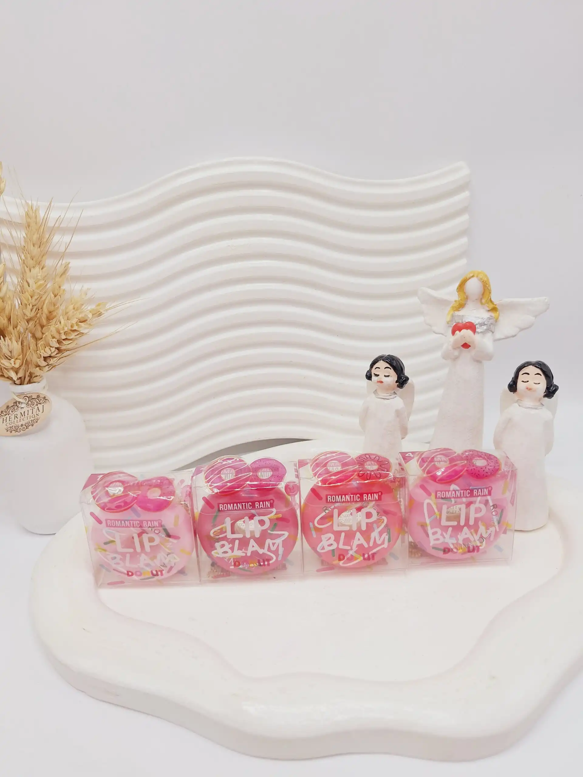 لیپ گلاس رژی دونات زه همراه براش برند رومانتیک رین کد 1110