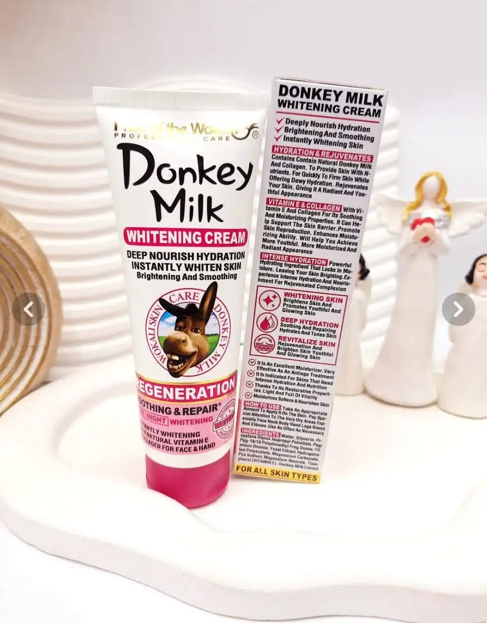 کرم سفید کننده شیر الاغ برند وکالی کد 3130 (کارتن صورتی)