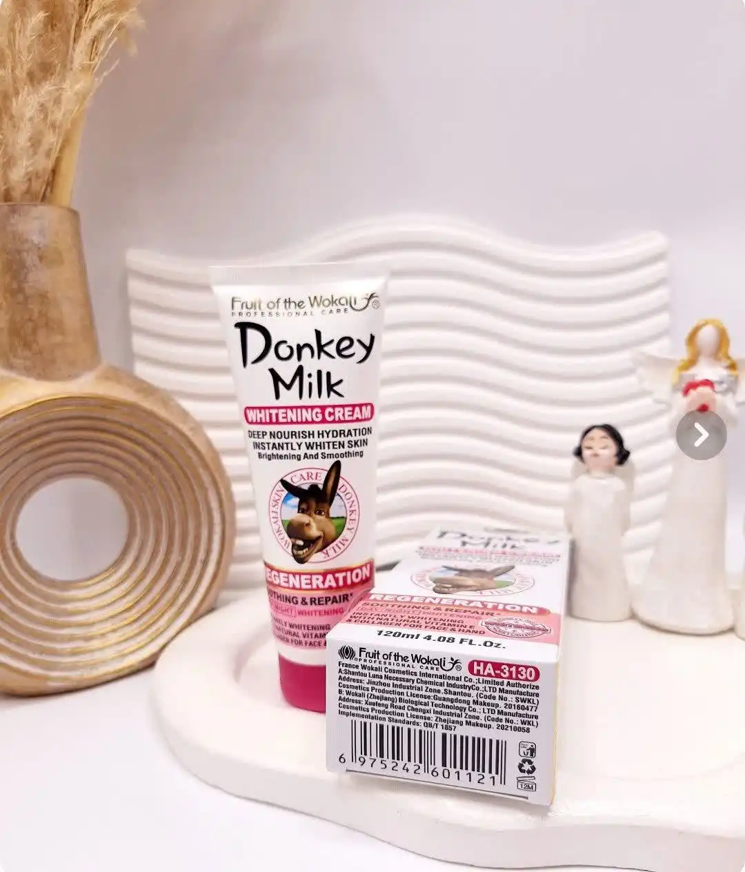 کرم سفید کننده شیر الاغ برند وکالی کد 3130 (کارتن صورتی)