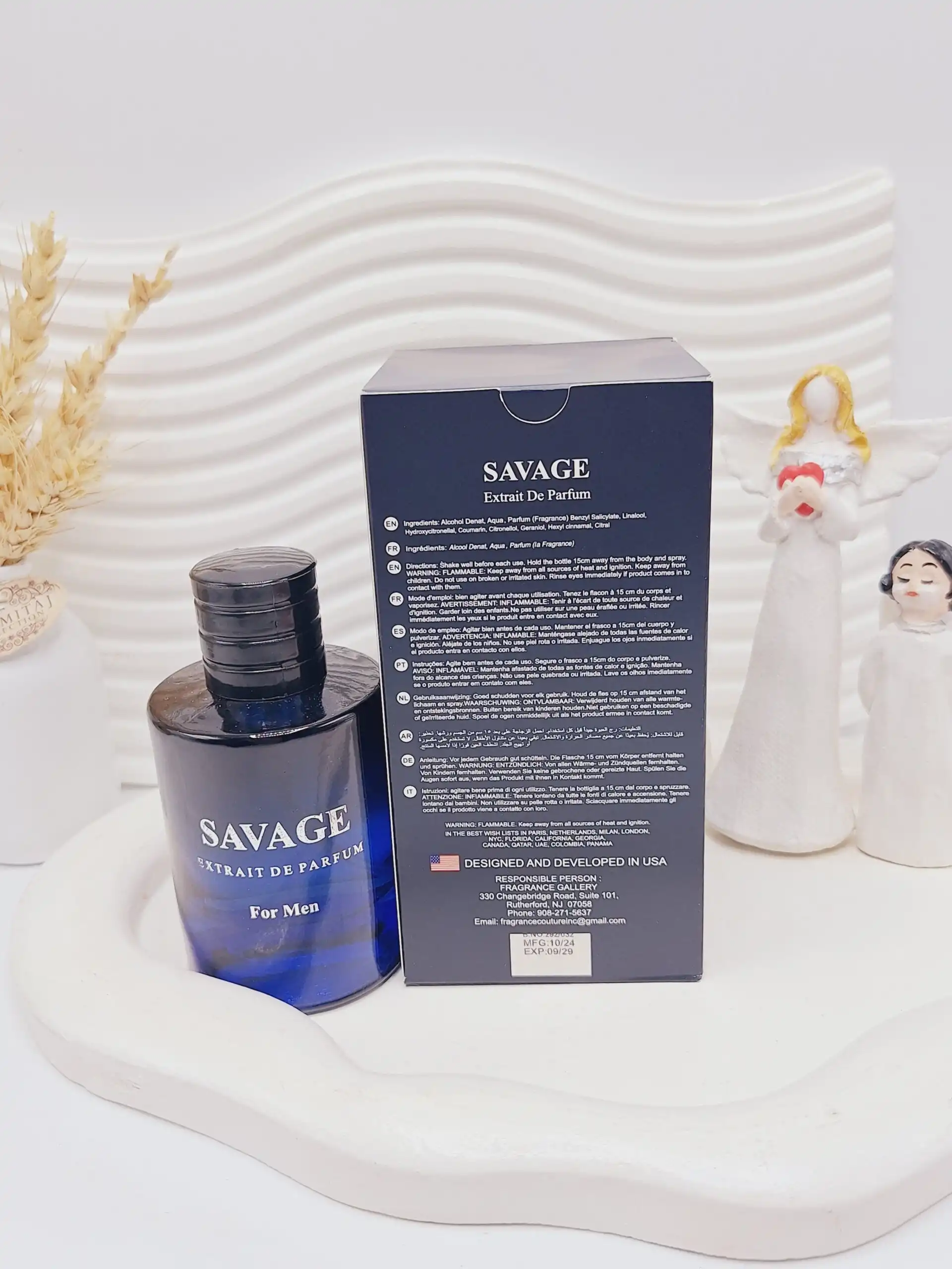 ادکلن مردانه SAVAGE حجم 100 میل ساخت امارات کد 8597