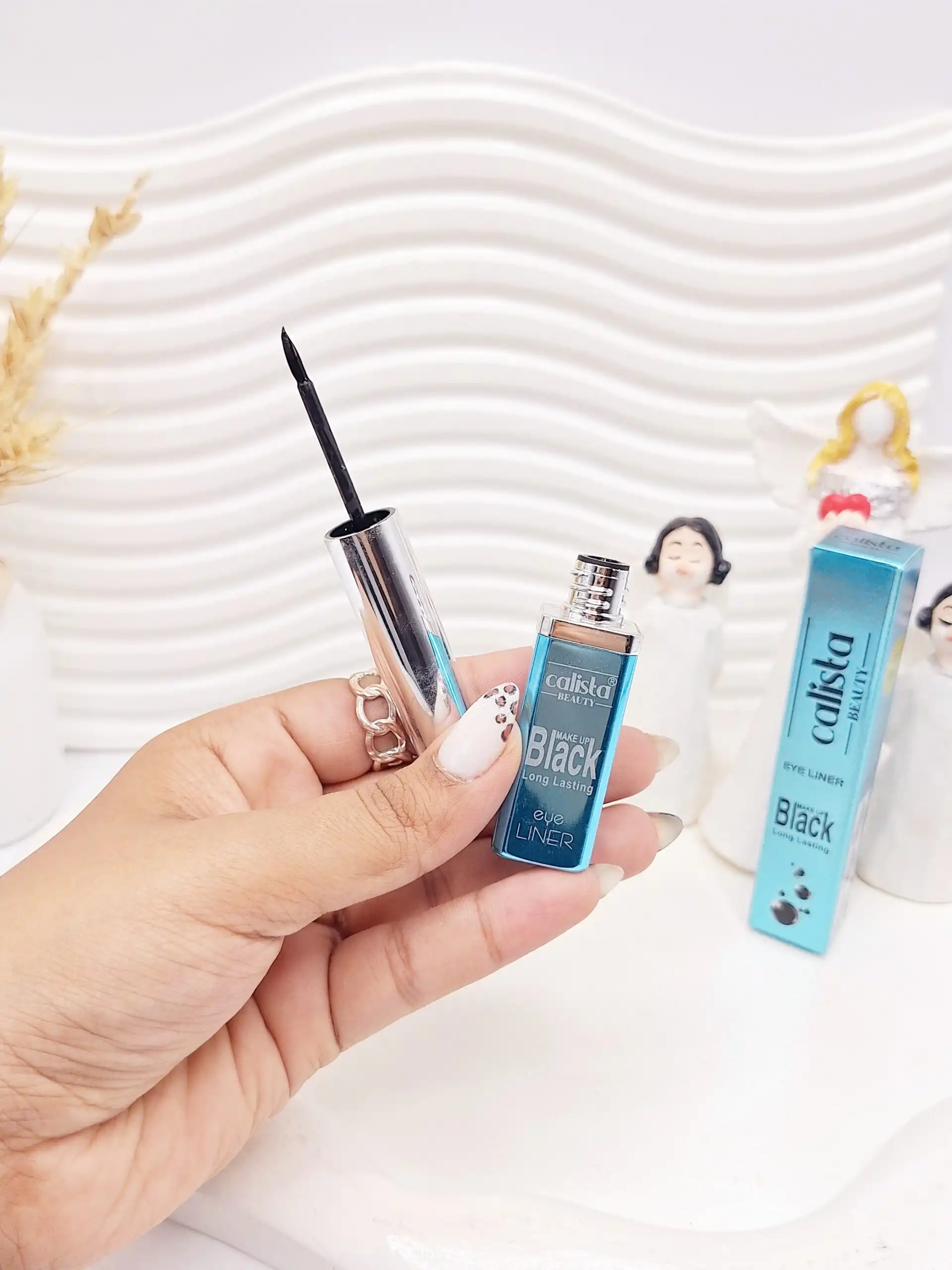 خط چشم مشکی مایع مدل کوزه ای برند کالیستا کد 5138