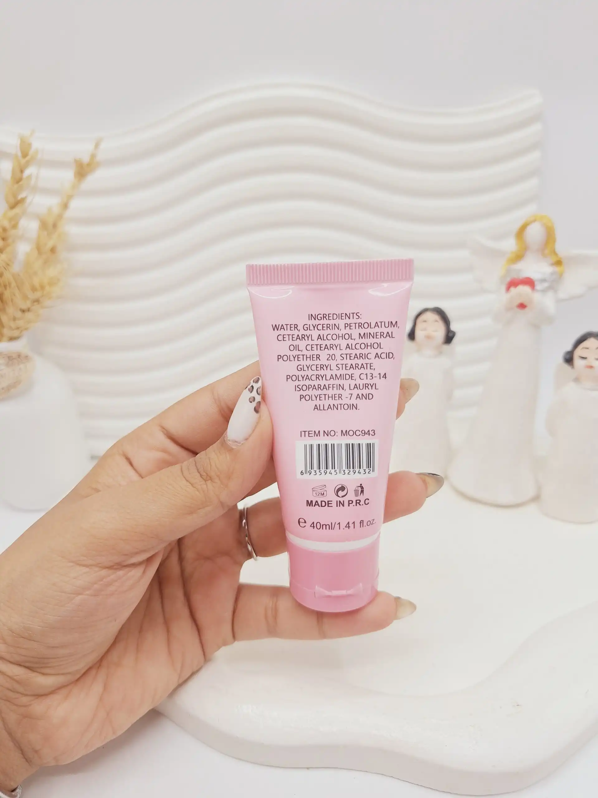 کرم دست کرومی صورتی حجم 40 میل برند Mocallure کد 943