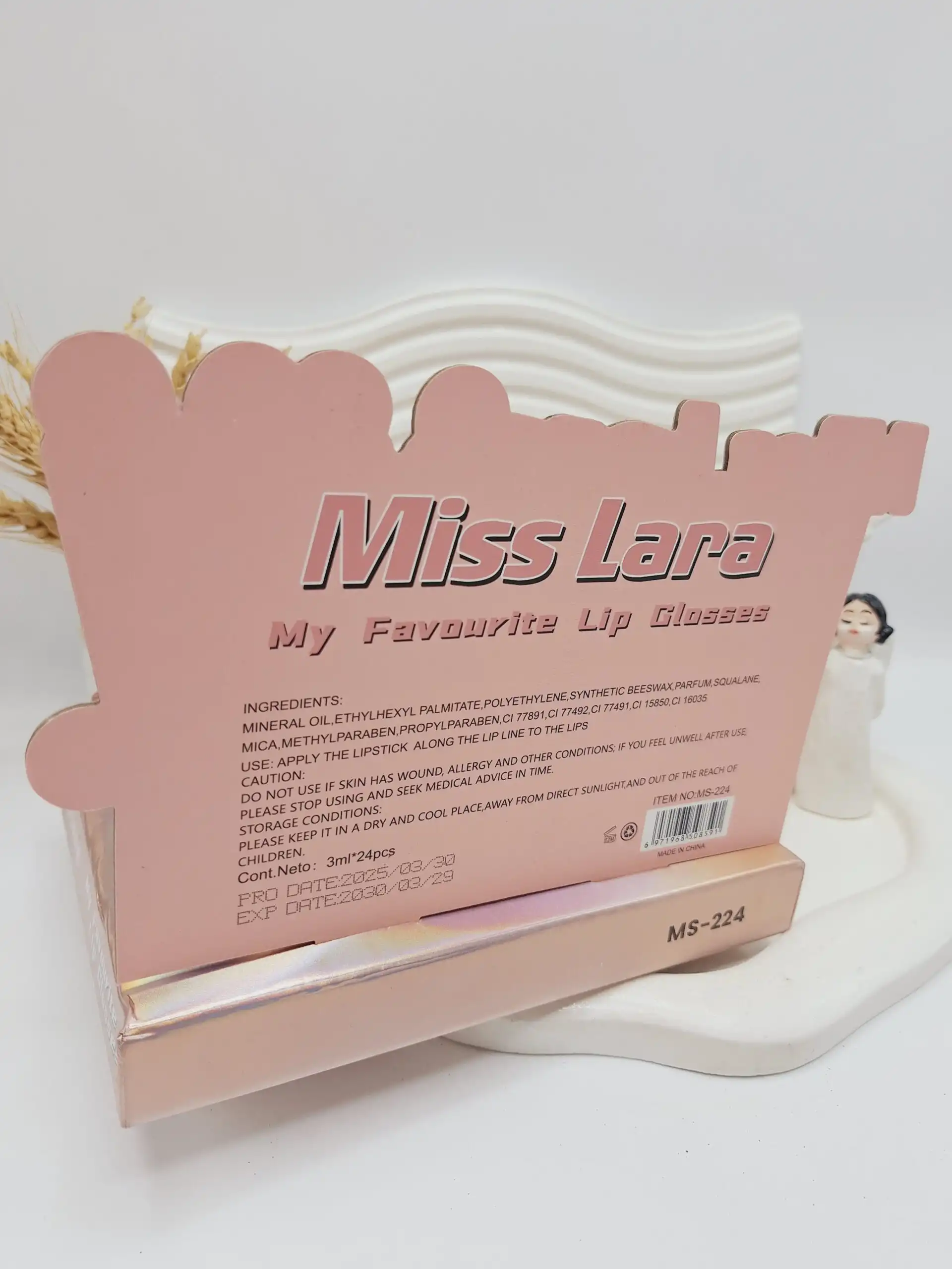 لیپ گلاس شاین دار برند میس لارا کد 224