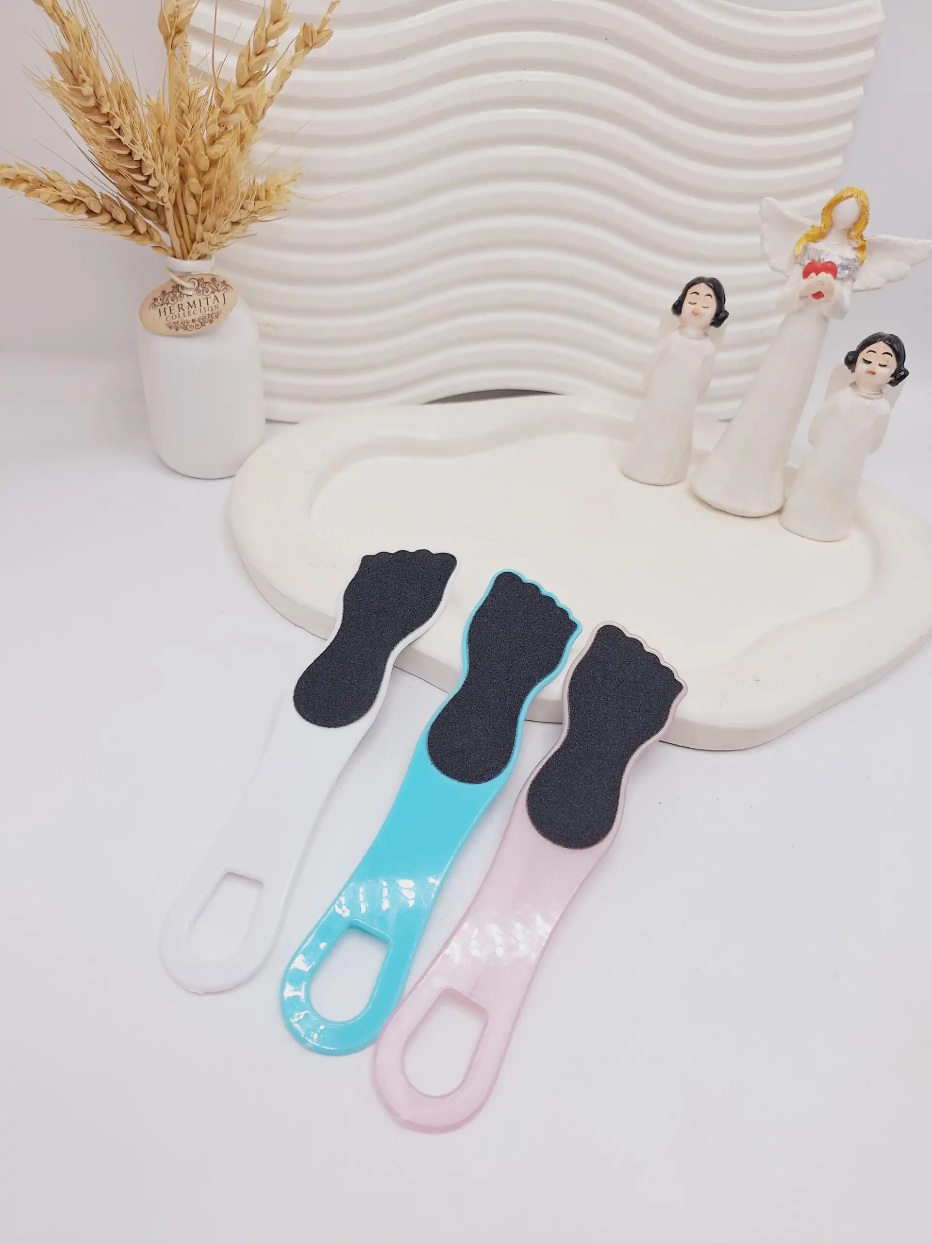 سوهان پاشنه پا طرح کف پا جنس پلاستیکی