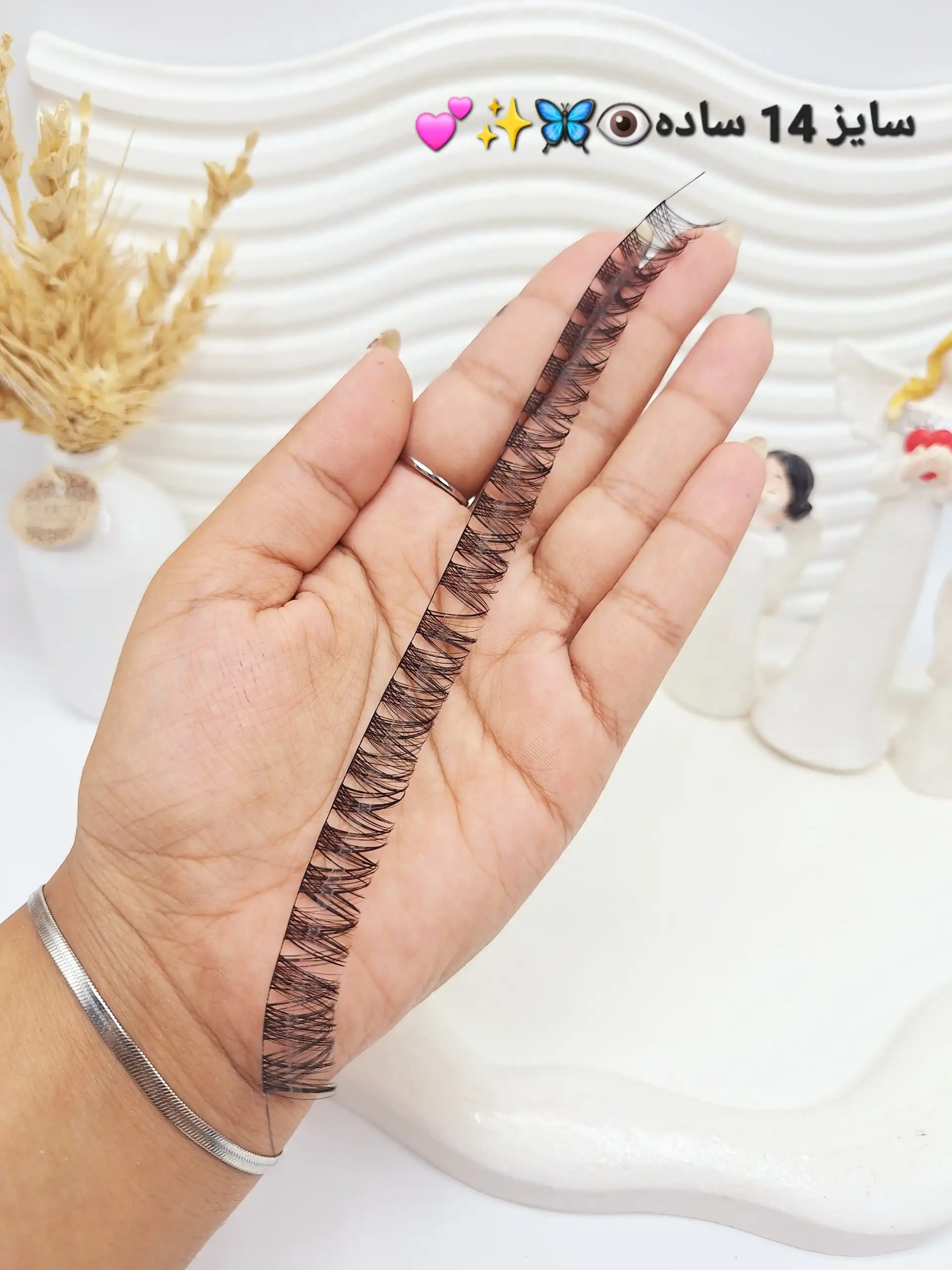 مژه مصنوعی ریسه ای (سایز 14 ساده )