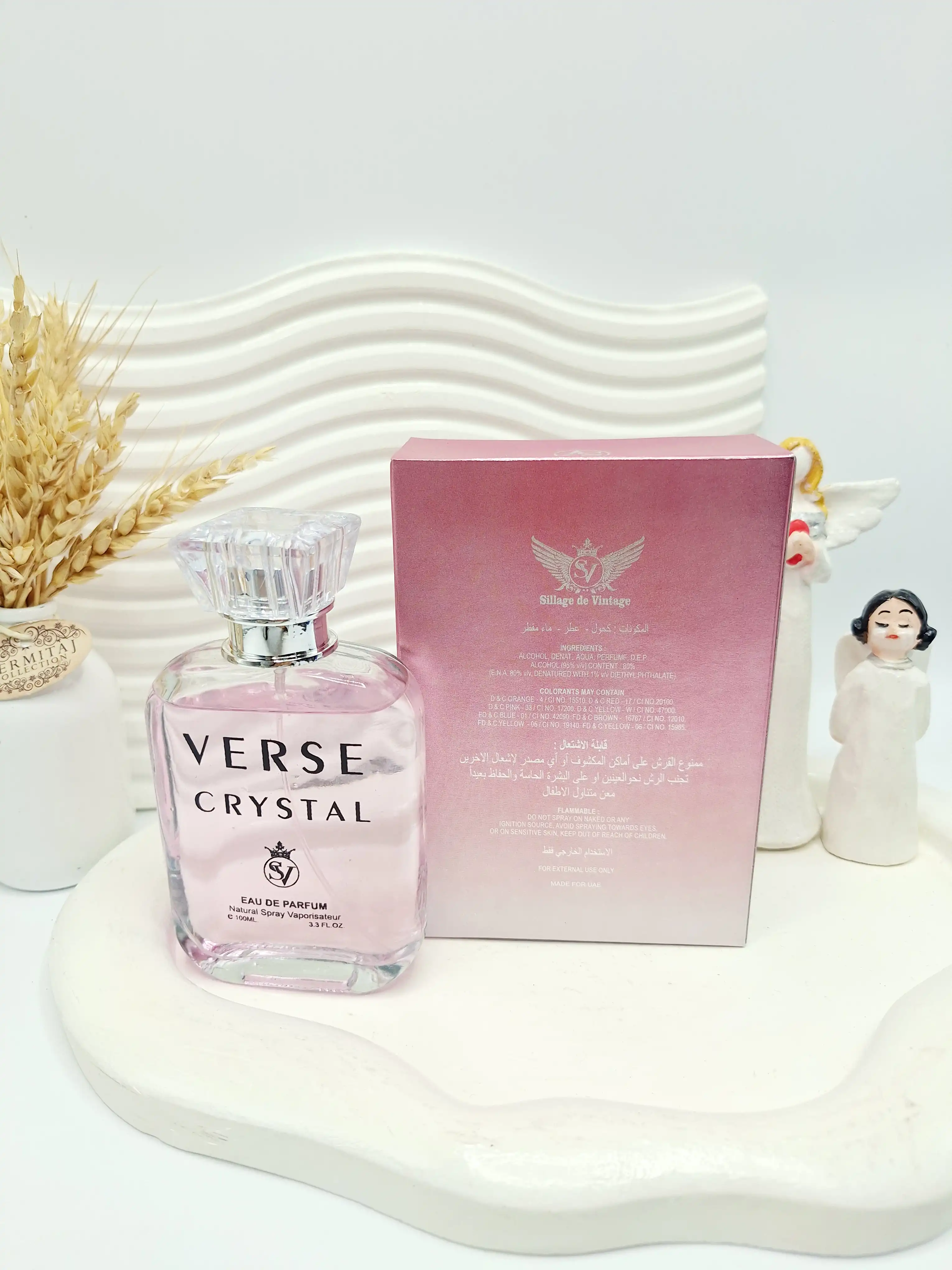 ادکلن زنانه حجم 100 میل مدل VERSE CRYSTAL ساخت امارات کد 0938