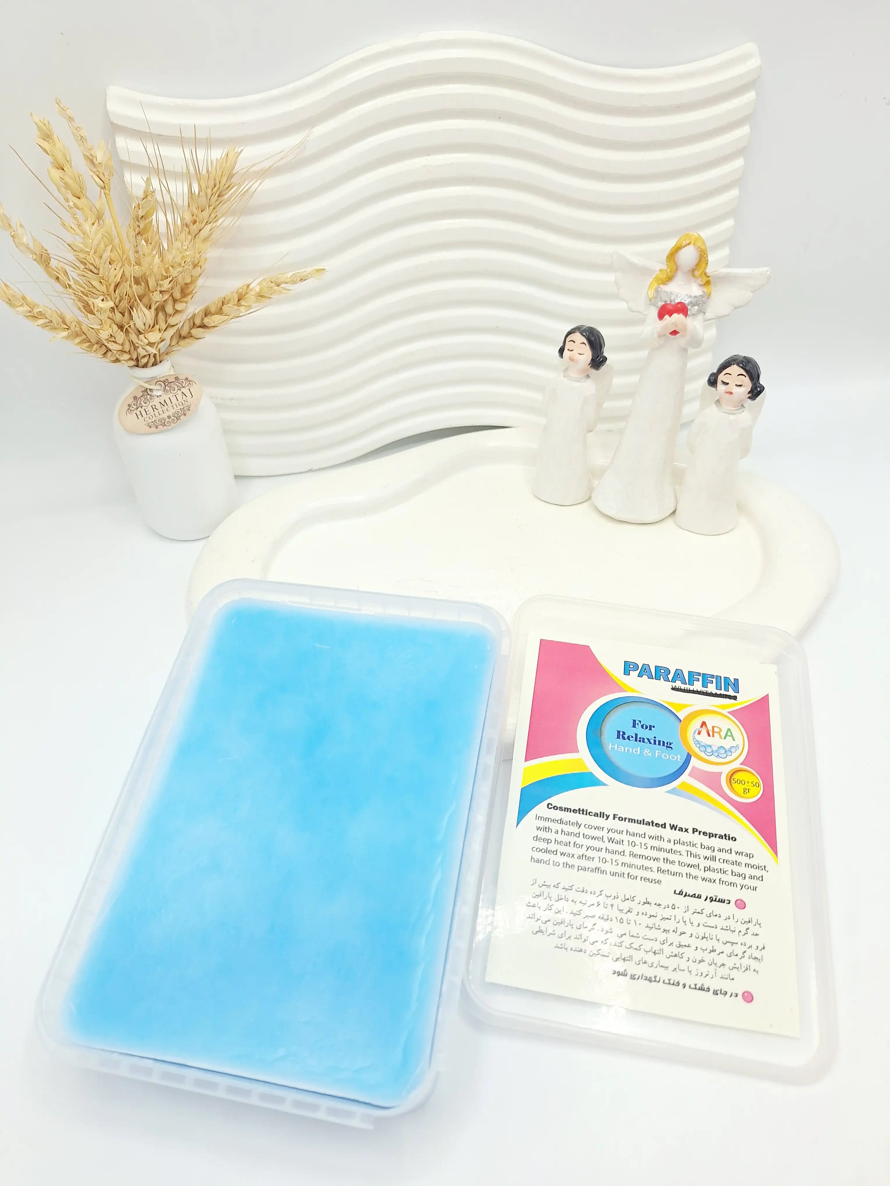 پارافین جامد پدیکور 500 گرمی معطر ARA (رنگ آبی)