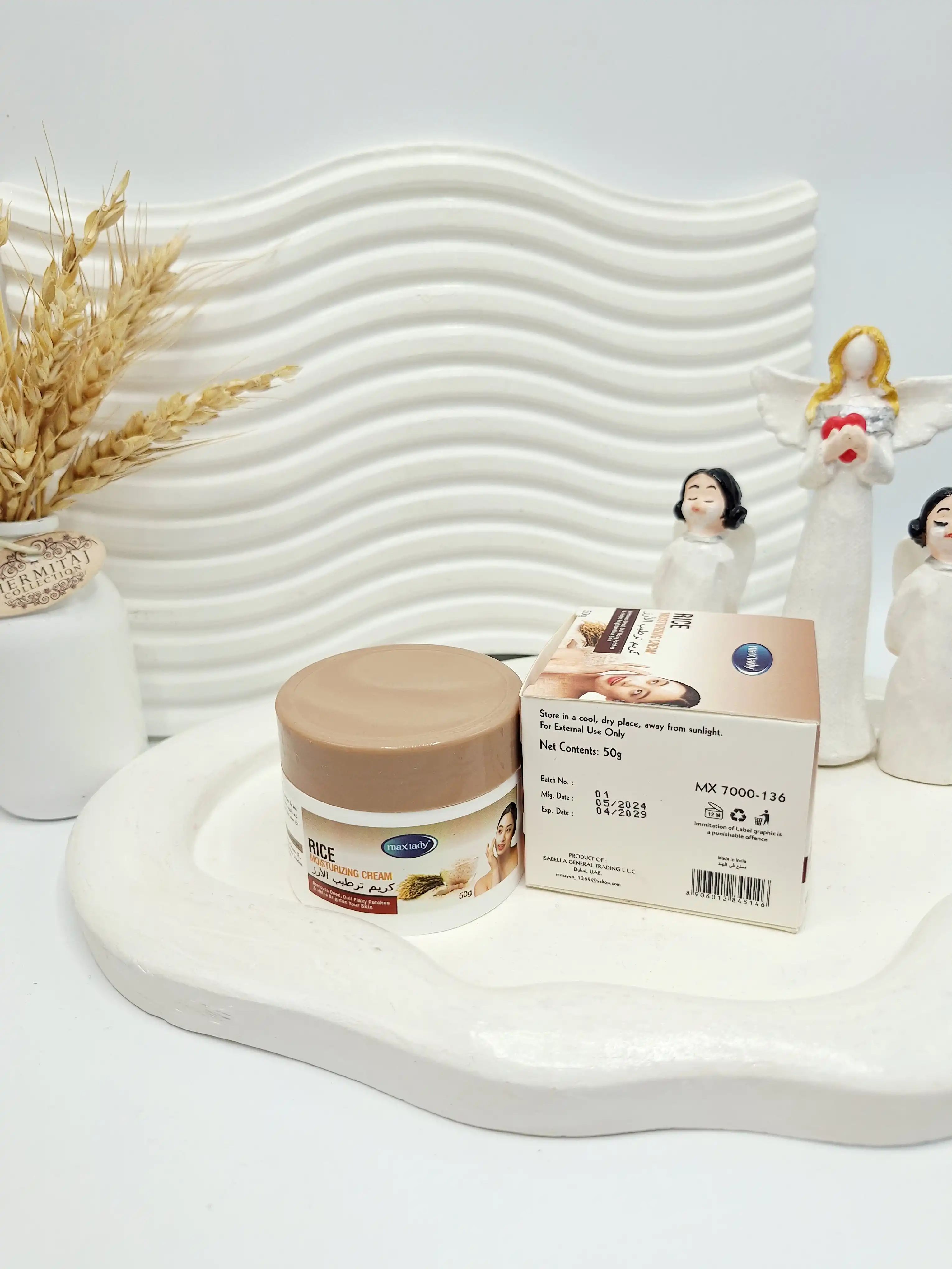 کرم صورت جوانه گندم برنج مکس لیدی کد 5146