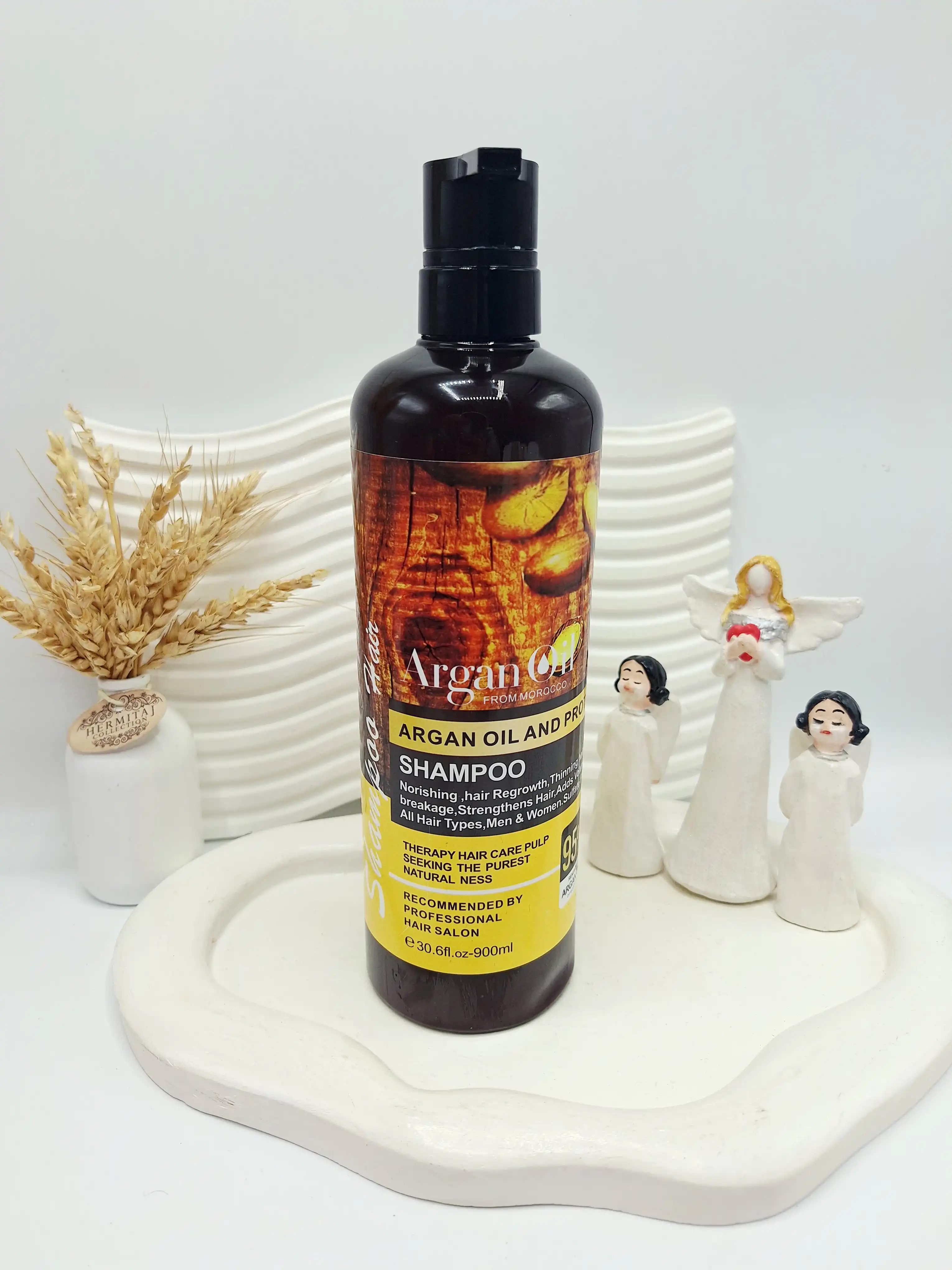 شامپو آرگان ضد وز و موخوره مناسب موهای کراتین شده مدل جدید کد 9415 《بدون کارتن》