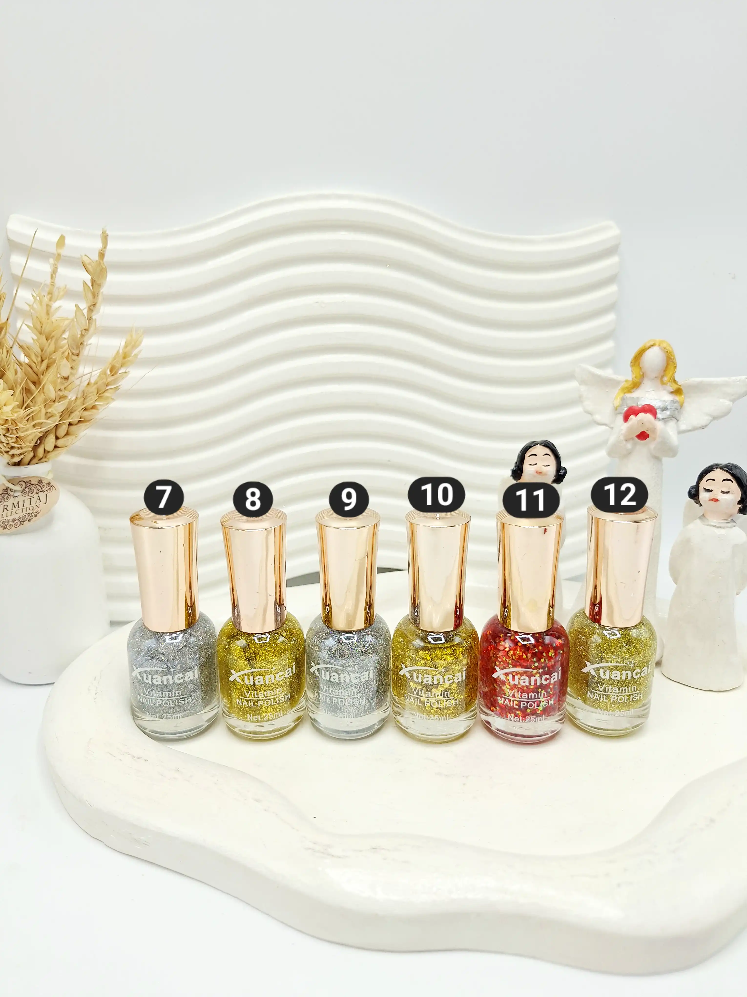 لاک ناخن شاین دار برند Xuancai کد 0035