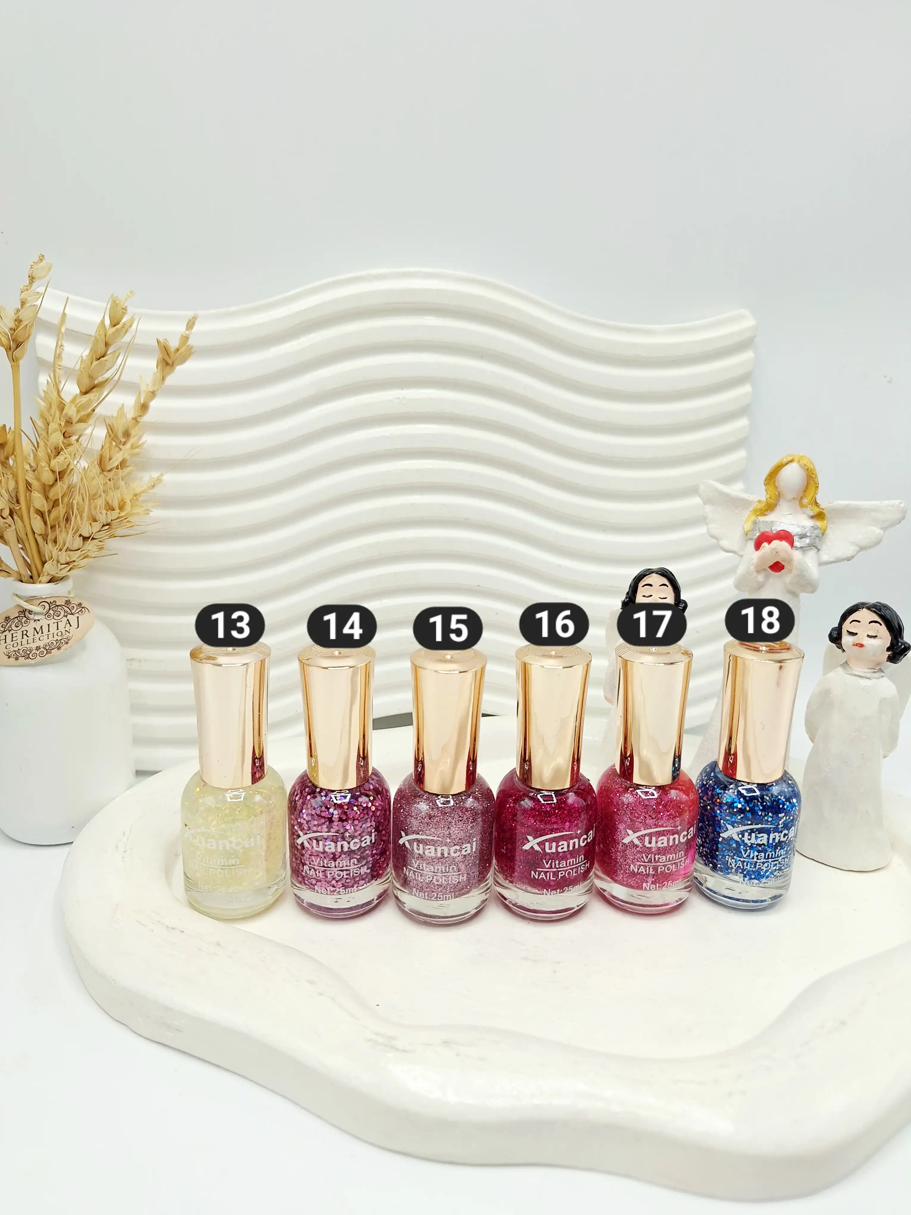 لاک ناخن شاین دار برند Xuancai کد 0035