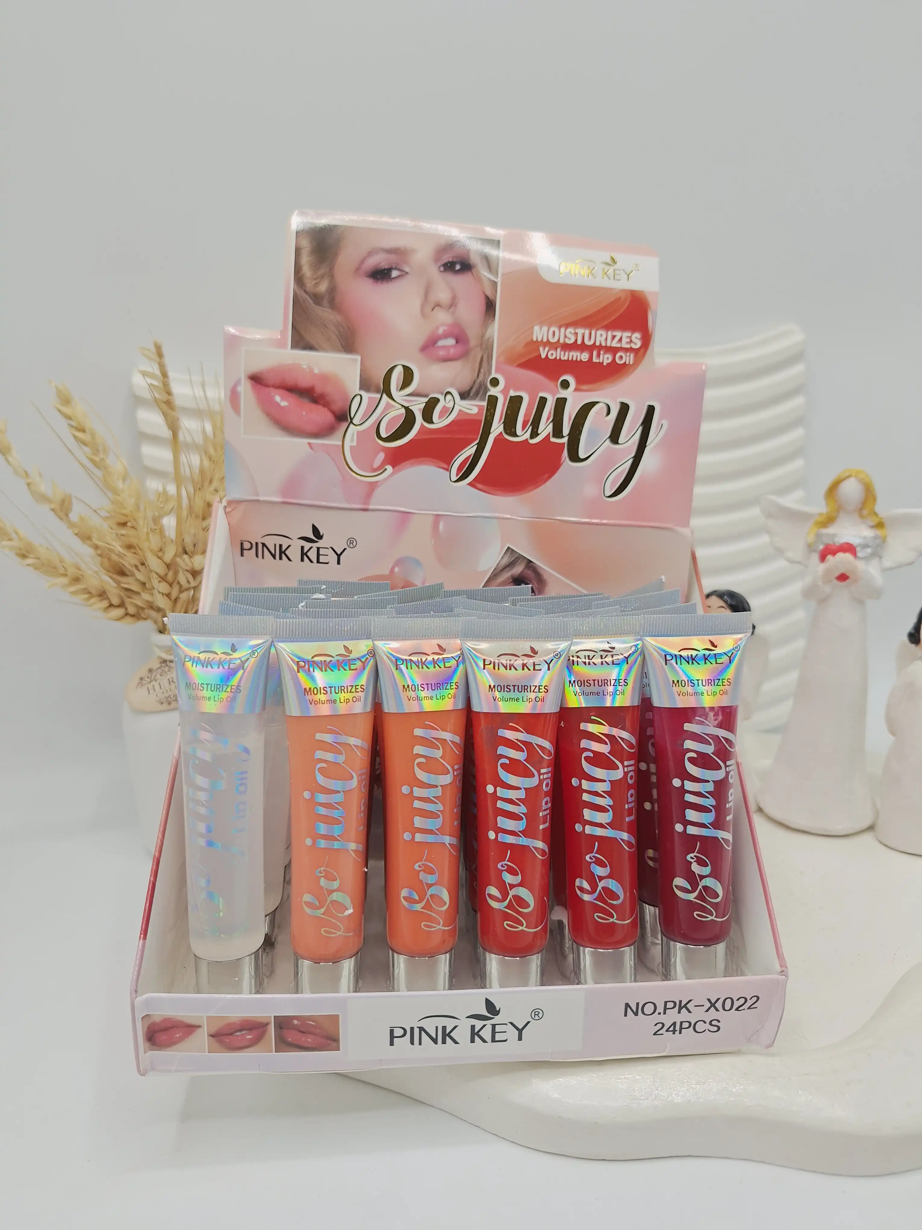 روغن لب تیوپی برند PINK KEY کد 022