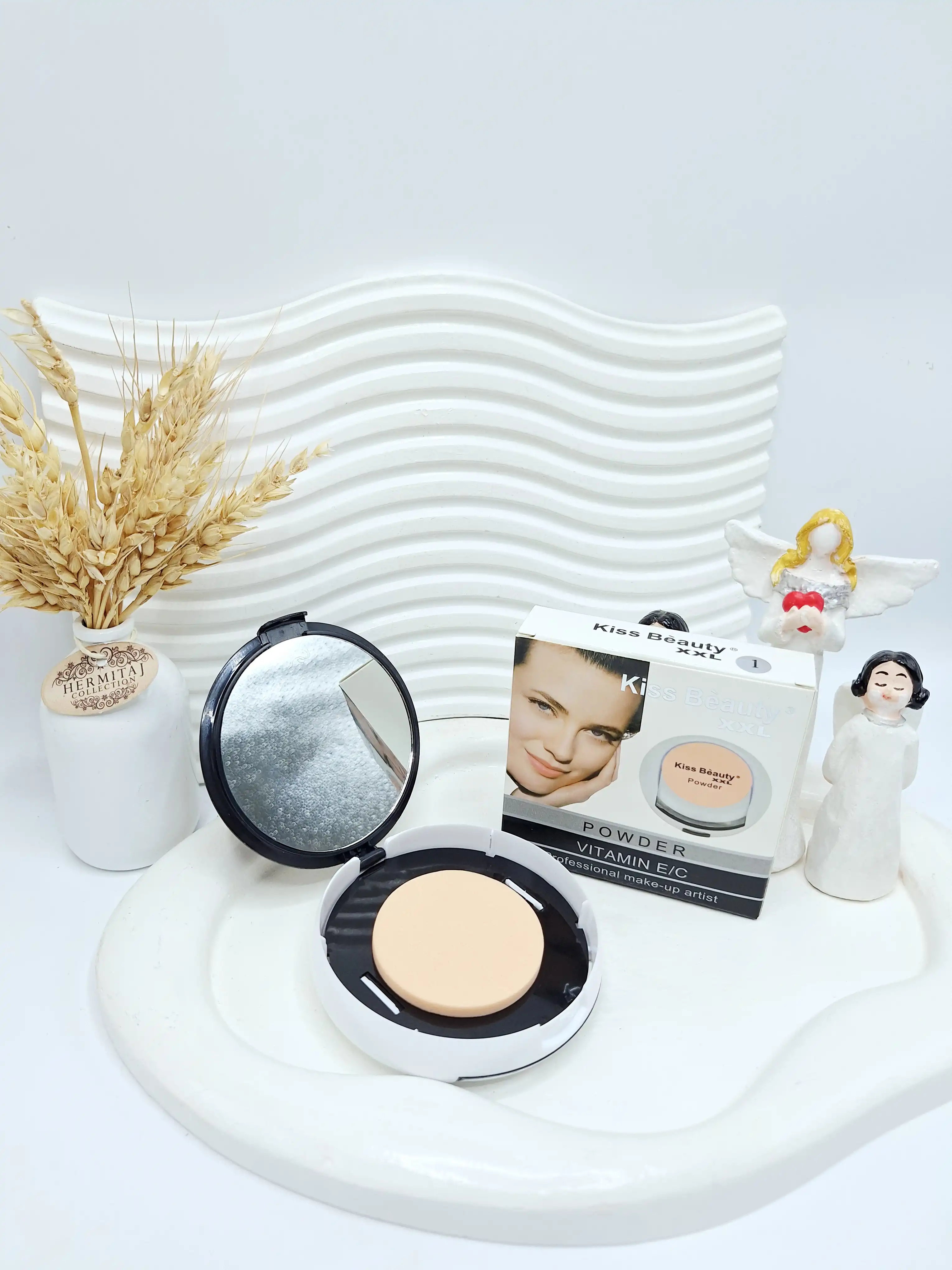 پنک پودری Kiss Beauty مناسب میکاپ حرفه ای کد 2567