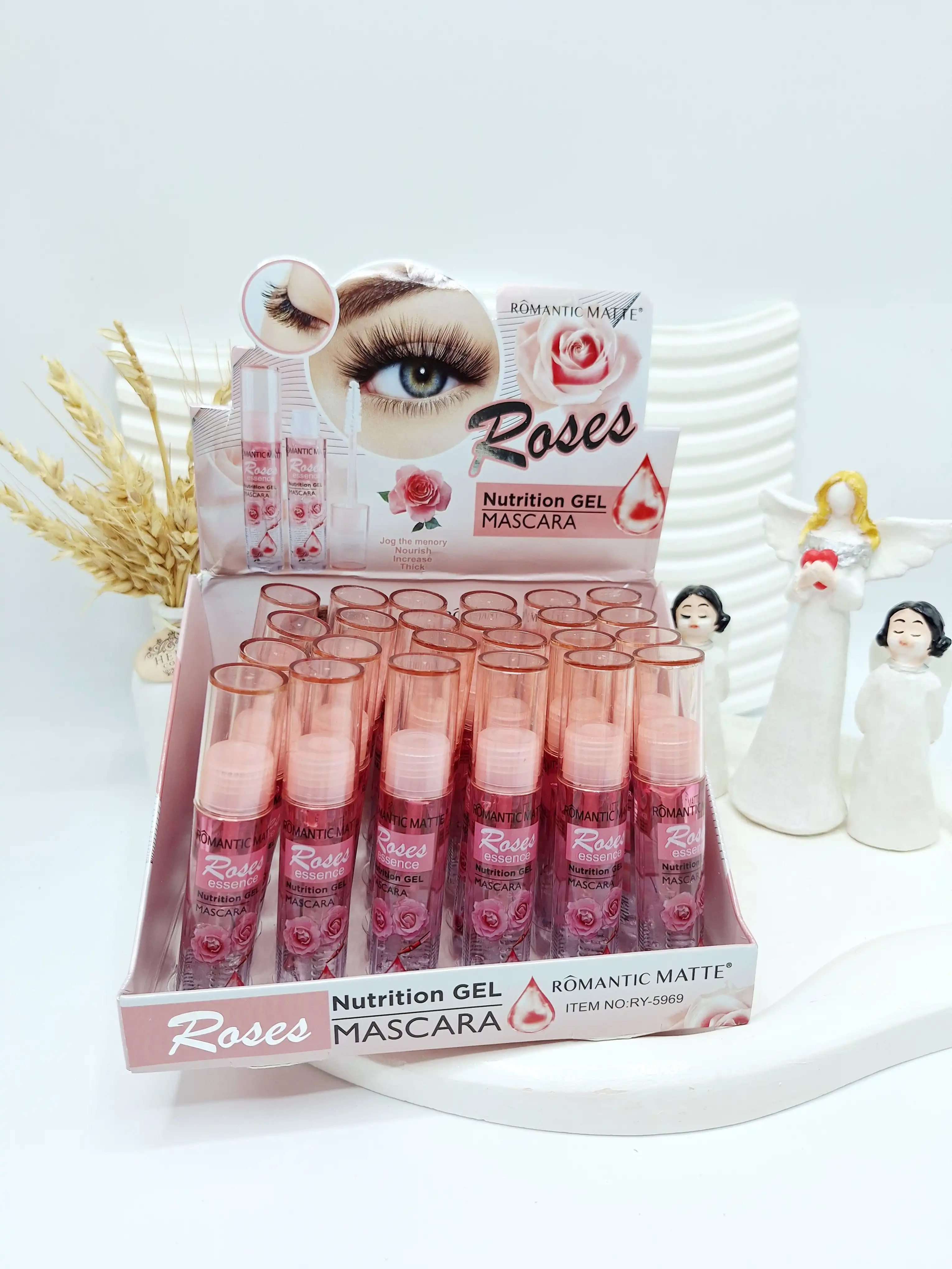 سرم تقویت مژه گل رز برند رومانتیک مات کد 5969