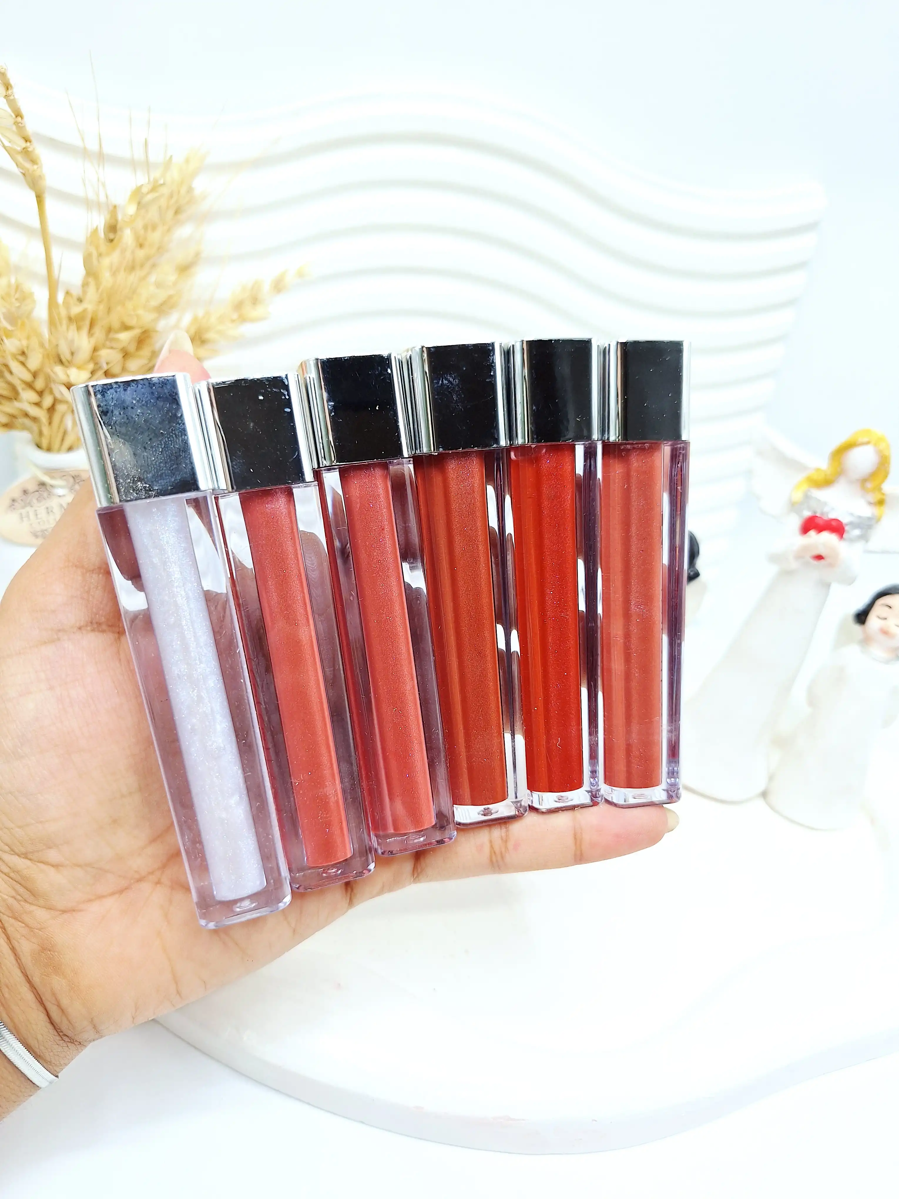 پک 6 تایی رژ مایع شاین اکلیلی زیبا BELLA RANEE کد 238