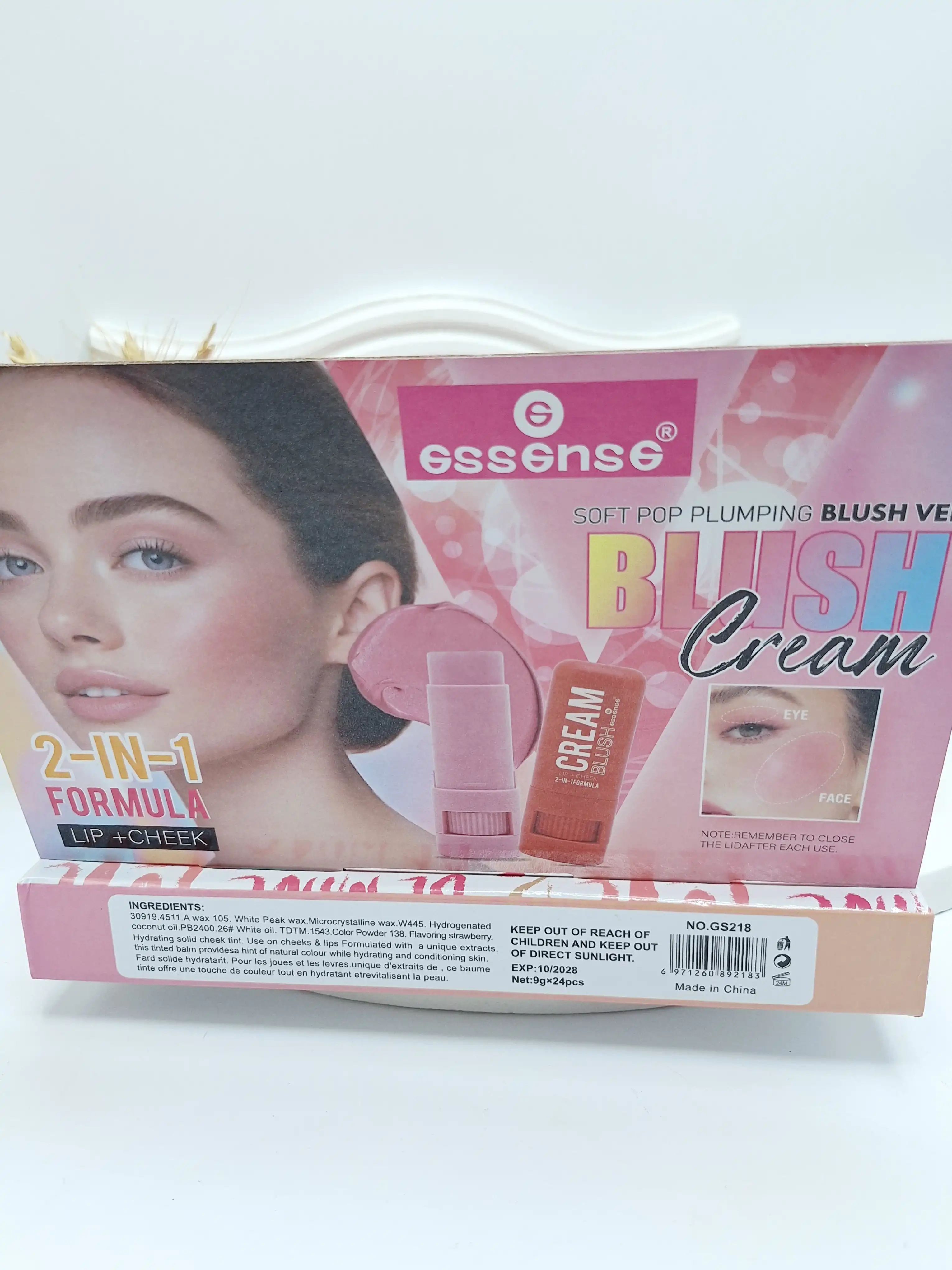 رژ گونه استیکی کیفیت بالا برند اسنس کد 218