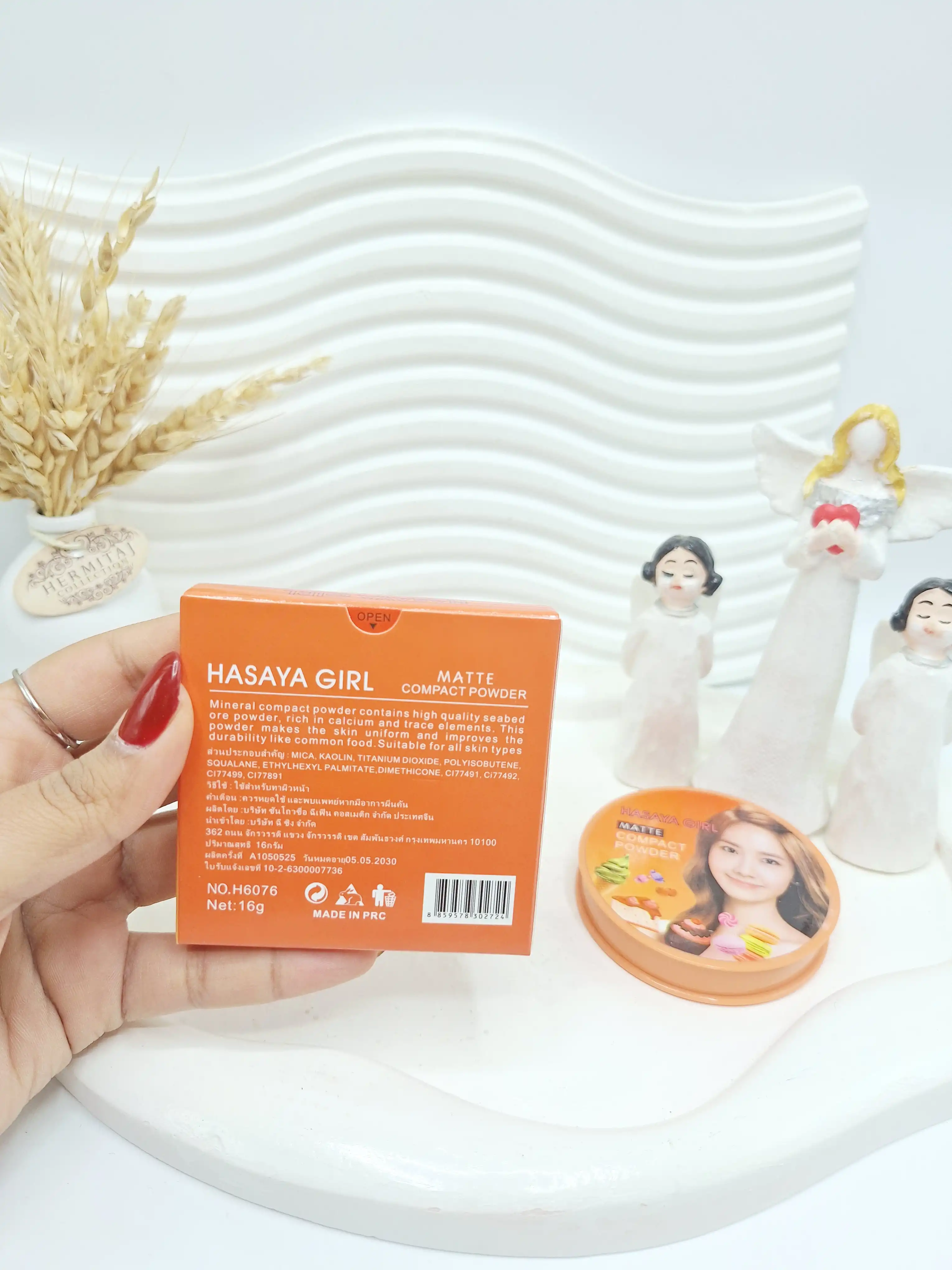 پنکک فول کاور کرم پودری HASAYA GIRL کد 2731