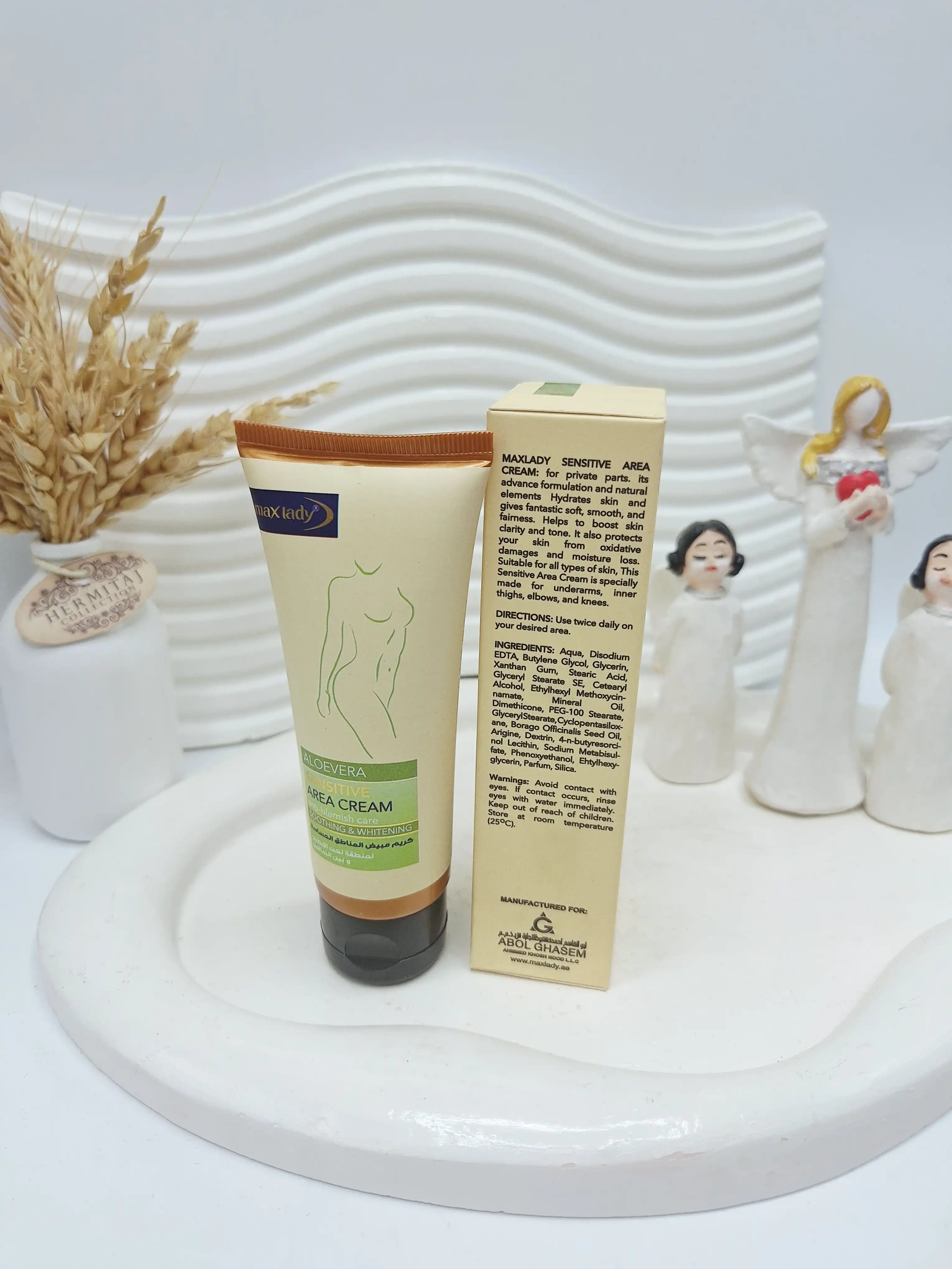 کرم سفید کننده برای نواحی حساس ناحیه زیر بغل و بیکینی کد 4728 (کارتن سبز)