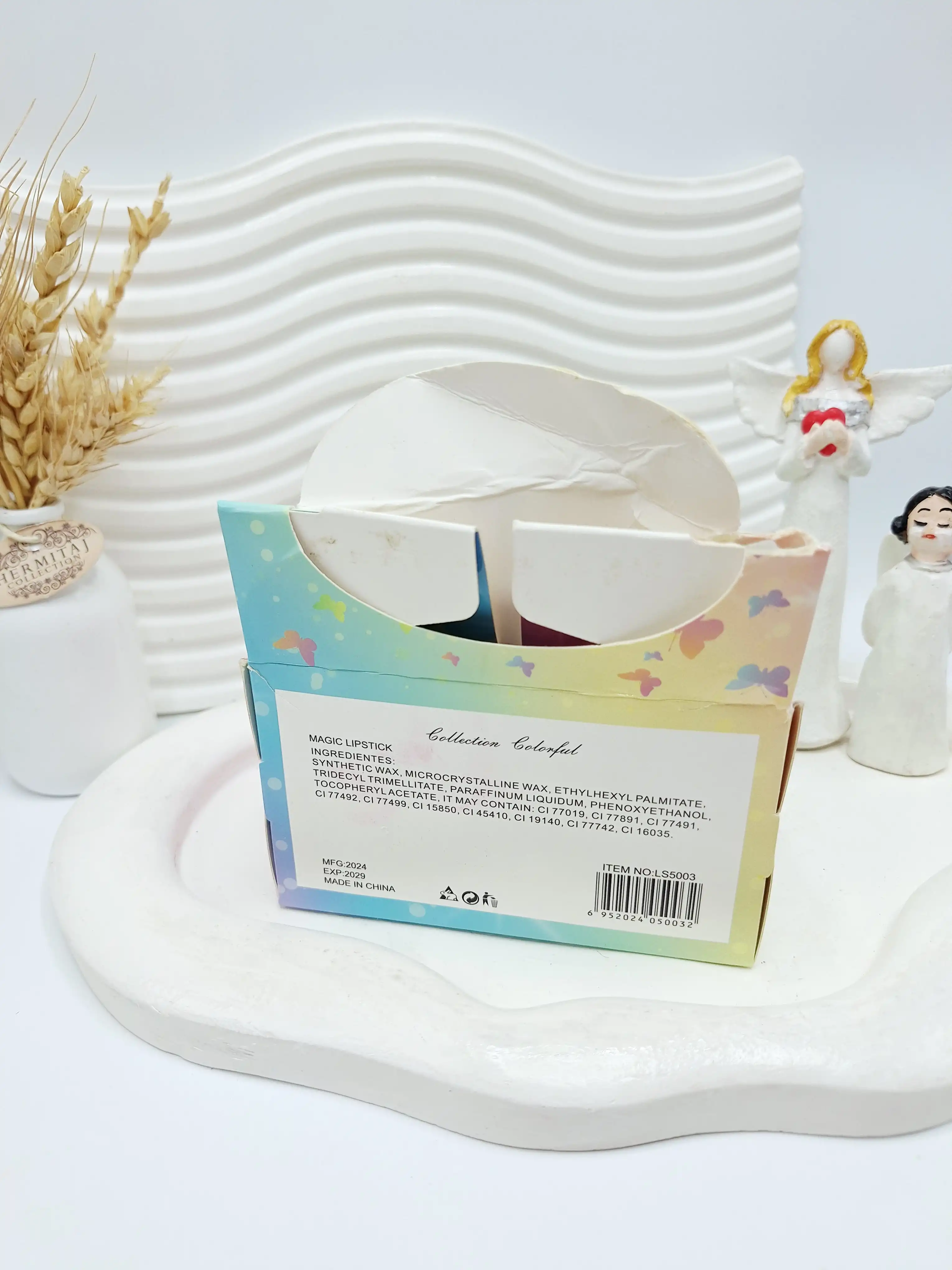 بالم لب پوکه طلا کوب پروانه ای برند مجیک کد 5003