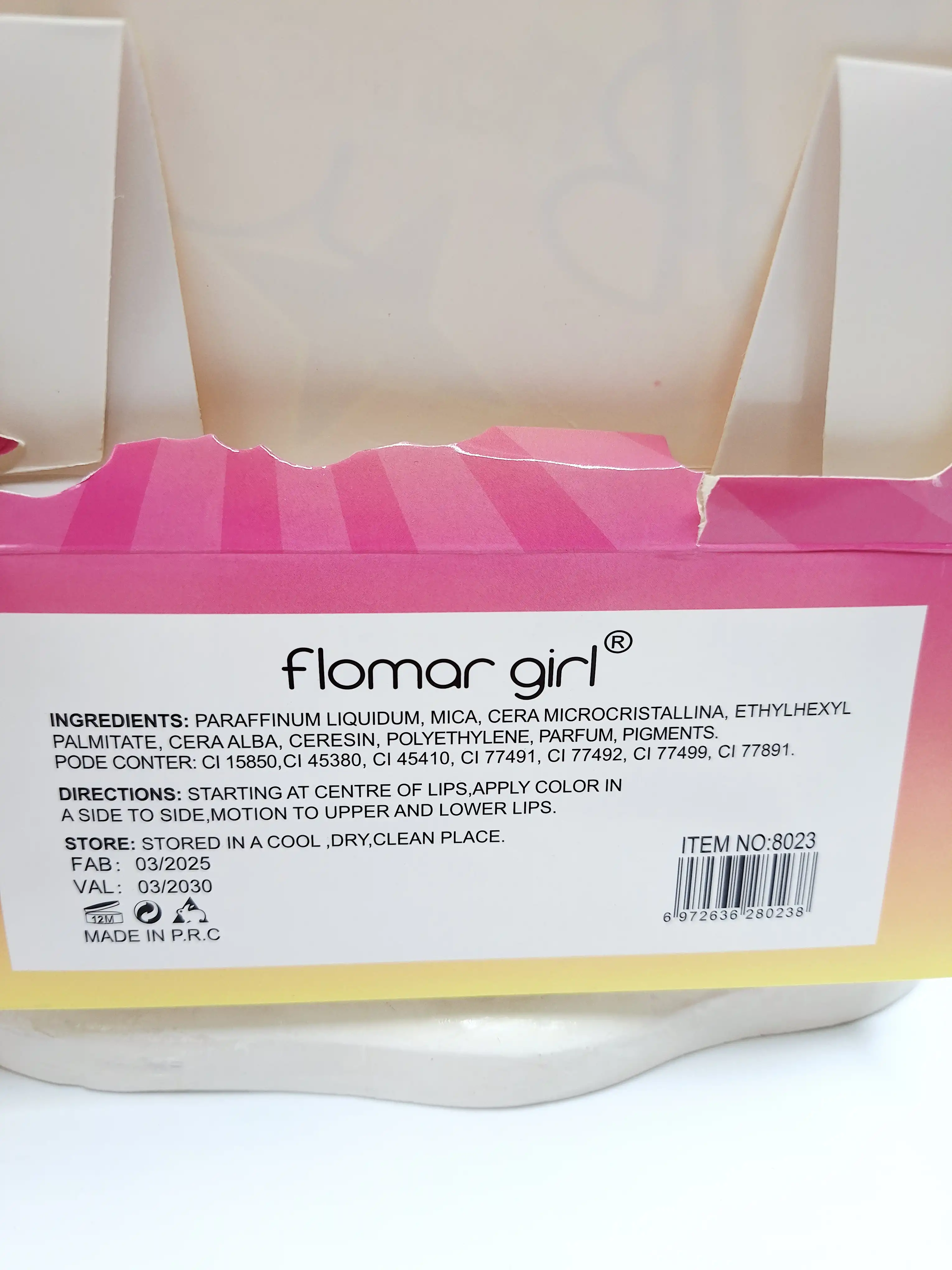 پک 6 تایی رژ جامد شاین دار زیبا برند فلورمار کد 8023