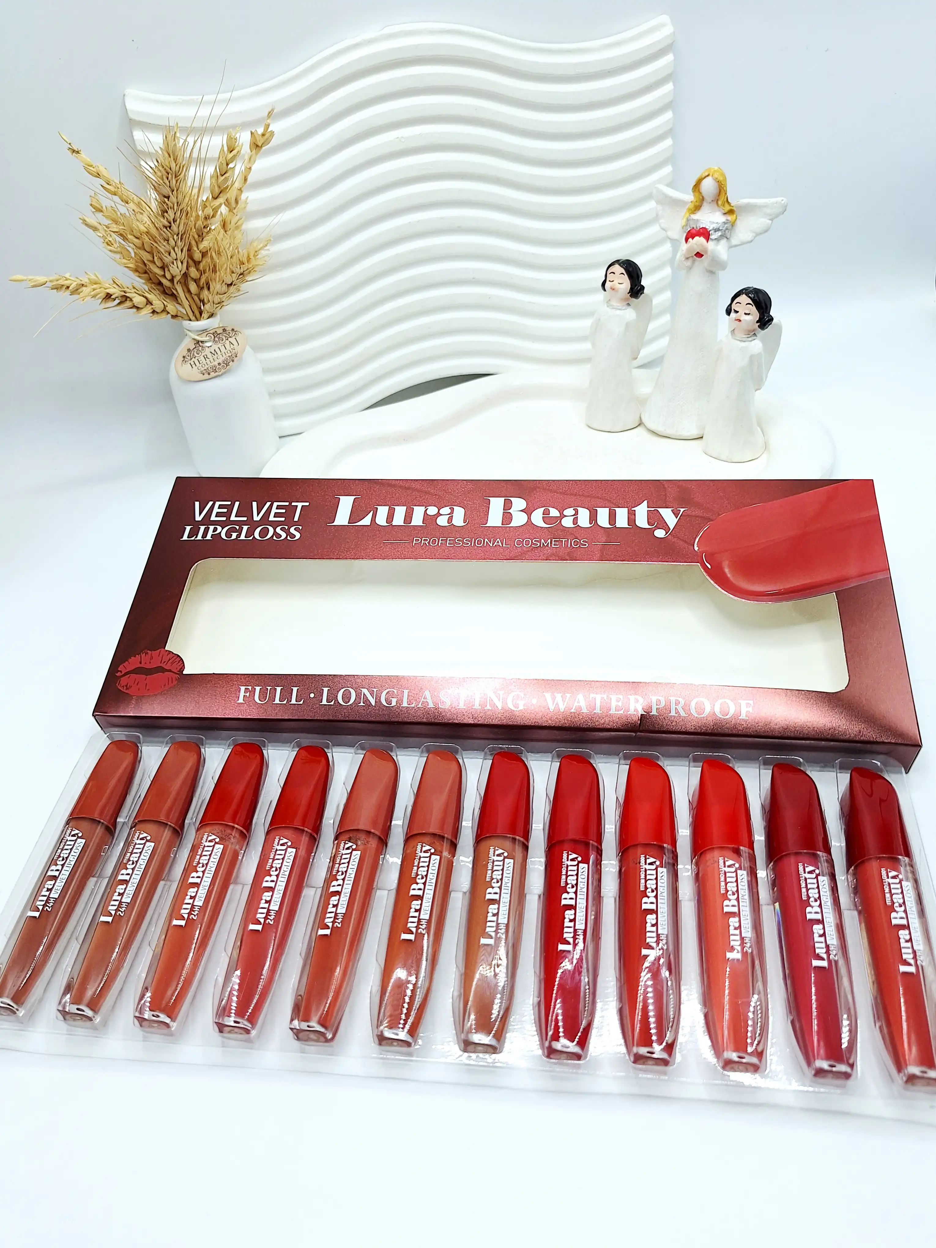 پک رژ مایع 12 تایی Lura Beauty کد 6665