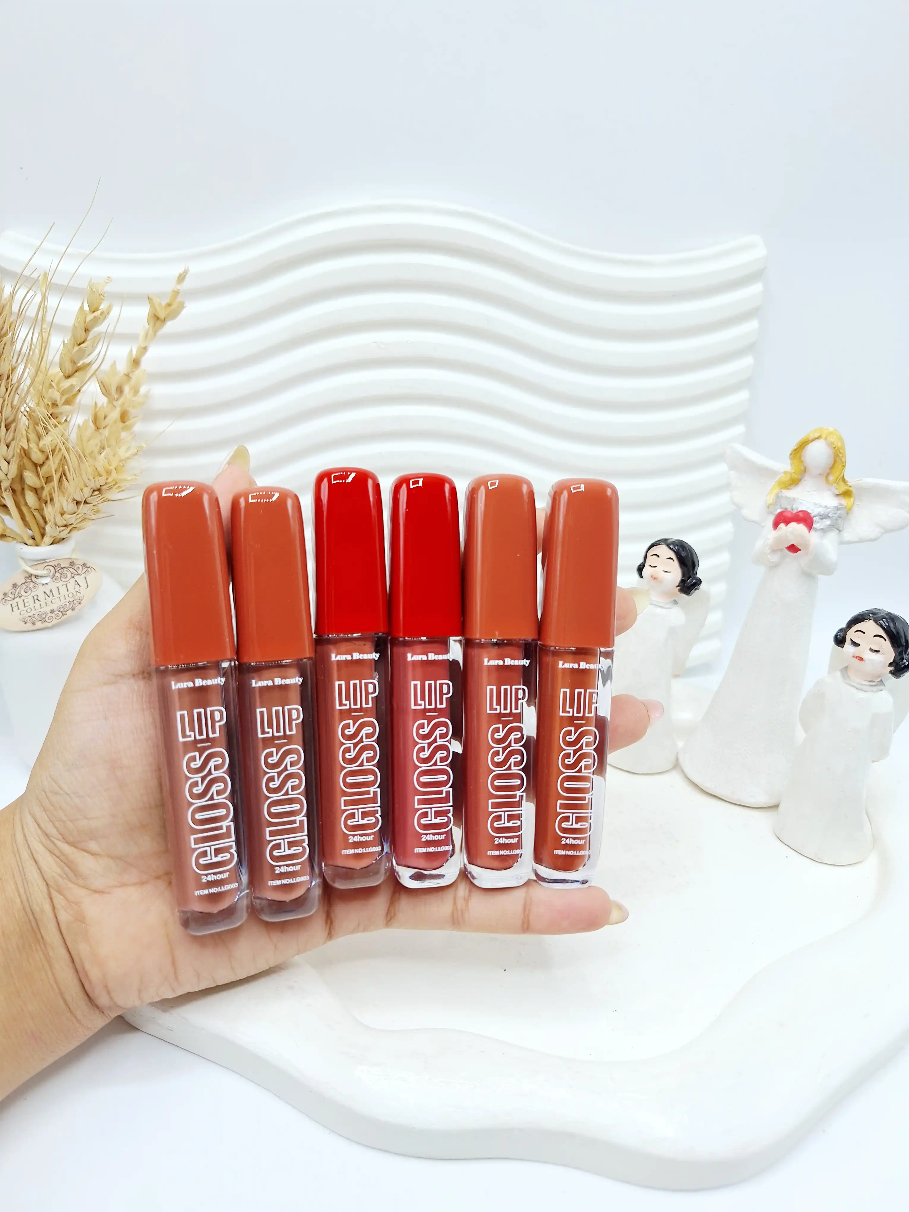 پک رژ مایع 12 تایی برند Lura Beauty کد 6689