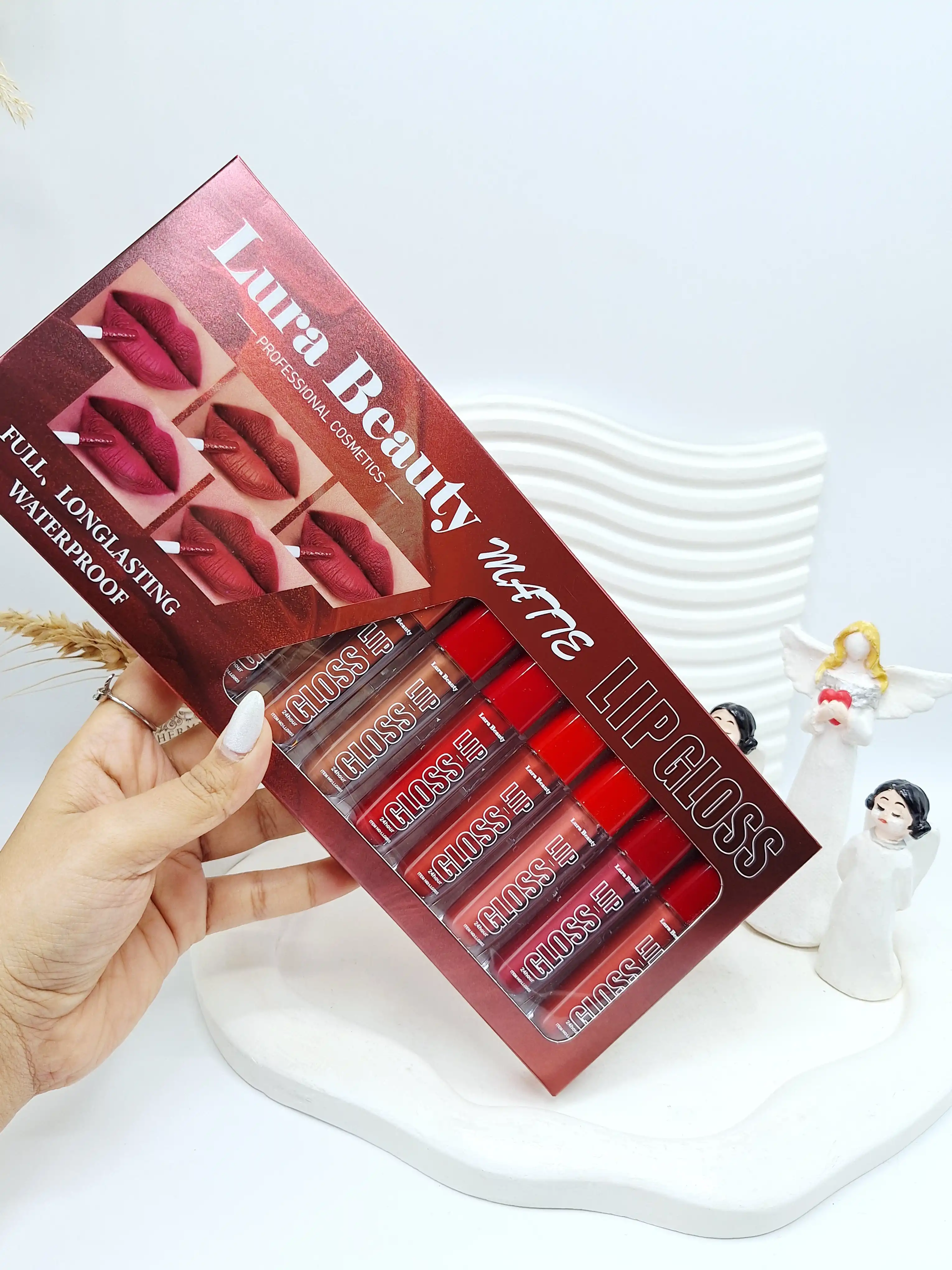 پک رژ مایع 12 تایی برند Lura Beauty کد 6689